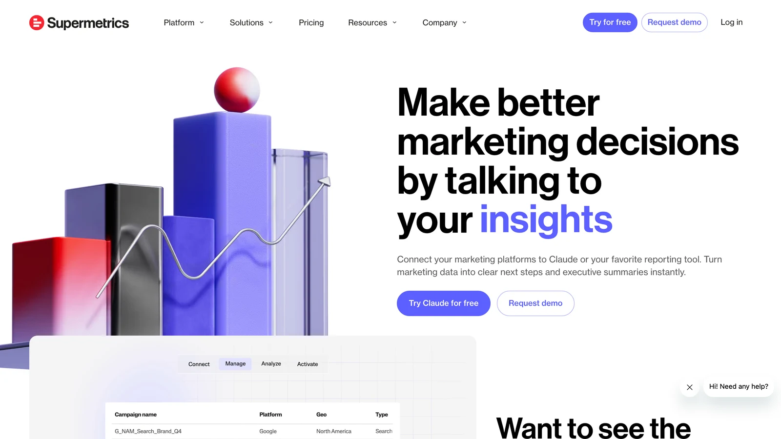Supermetrics homepage