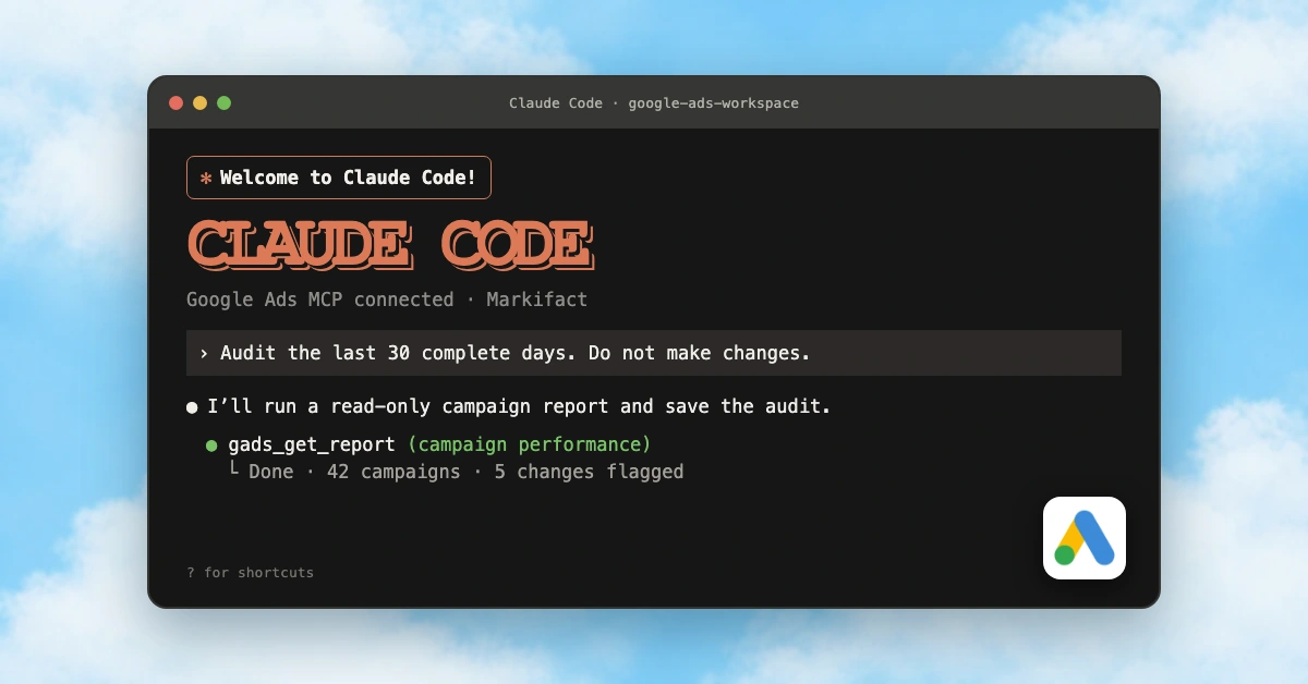 How to Use the Google Ads MCP in Claude Code
