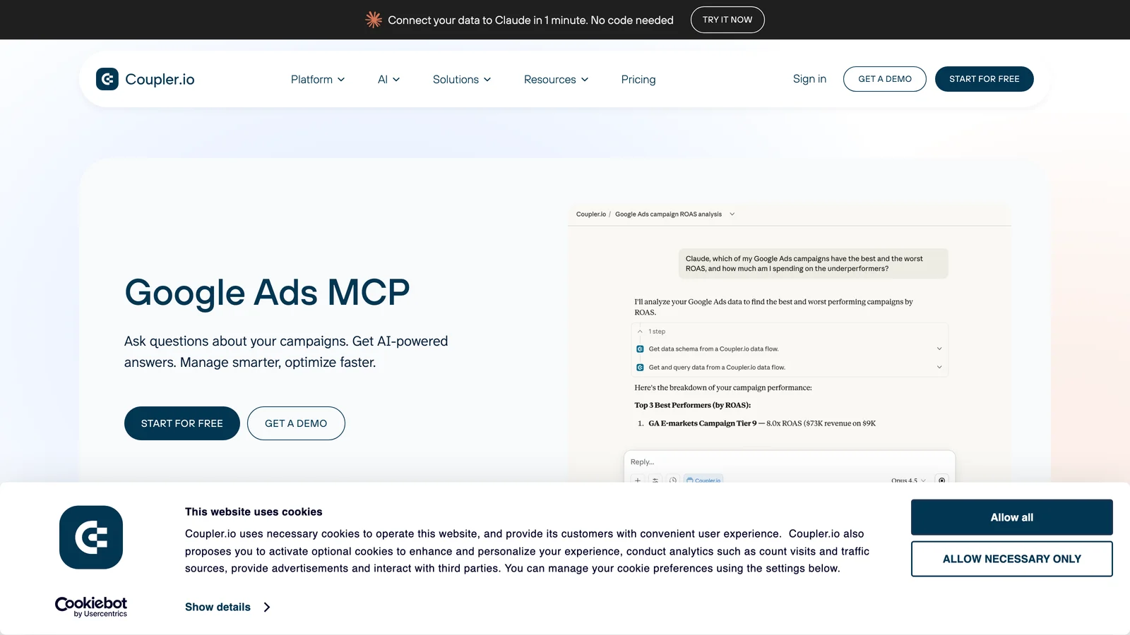 Coupler.io Google Ads MCP
