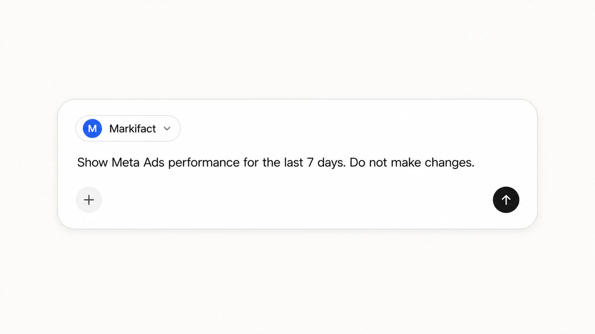 ChatGPT composer with Markifact selected for the conversation