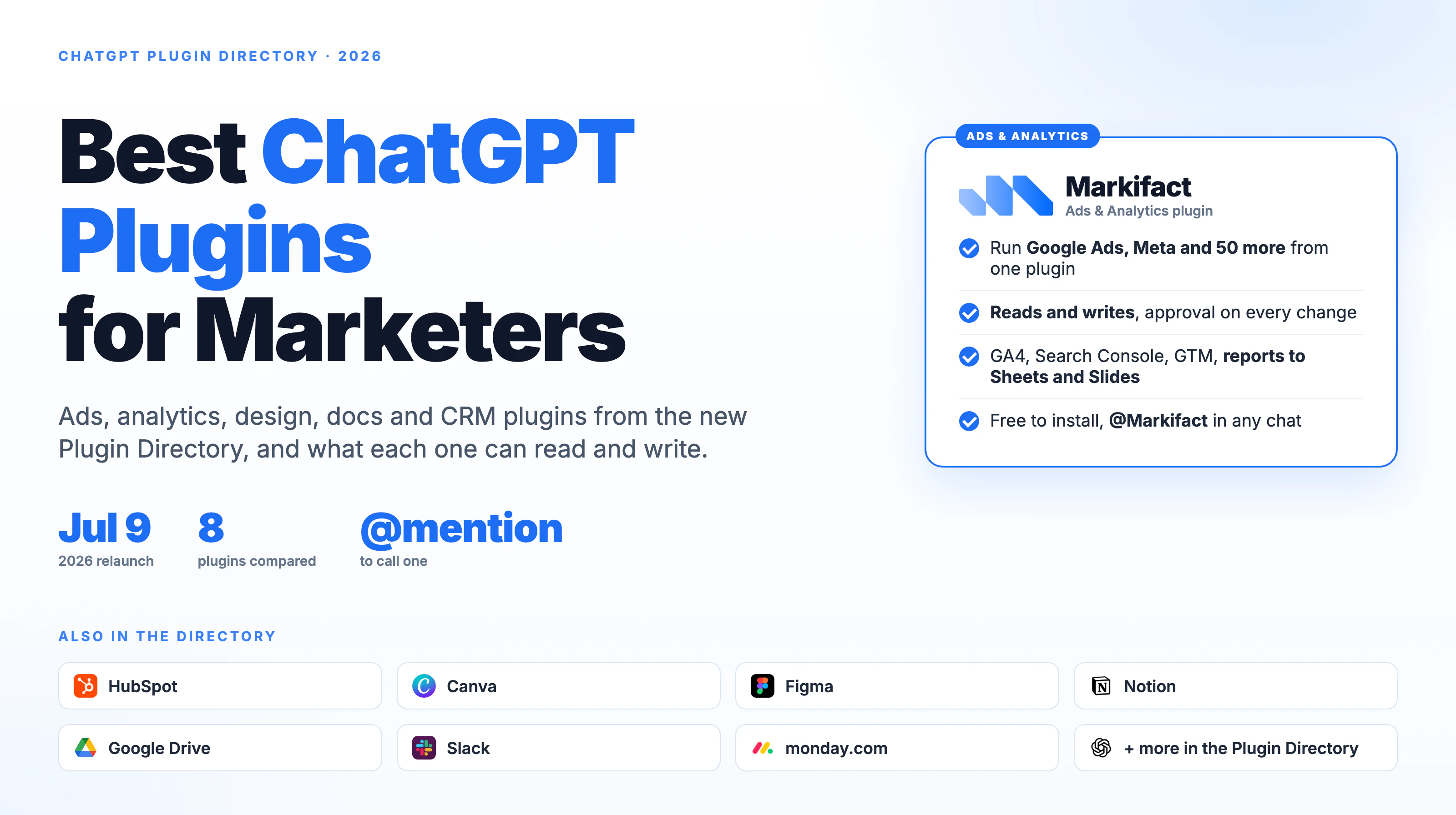 Best ChatGPT Plugins for Marketers in 2026 (Ads, Analytics, Design)