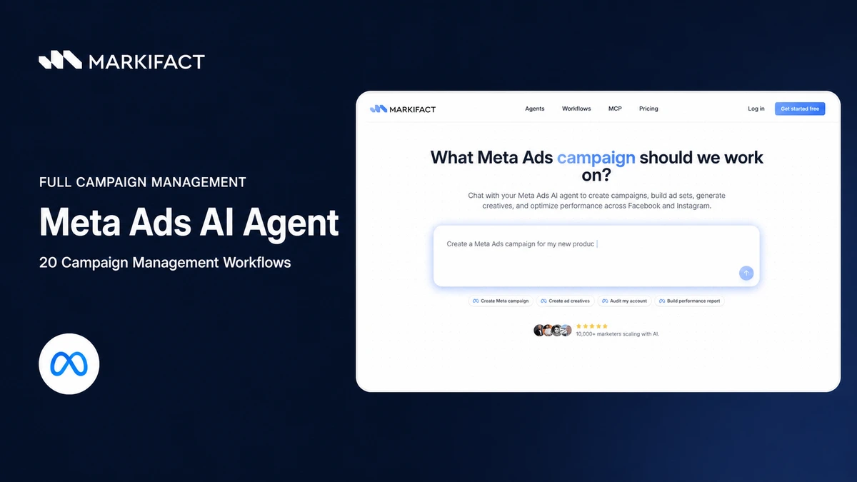 Meta Ads AI Agent: 20 Campaign Management Workflows
