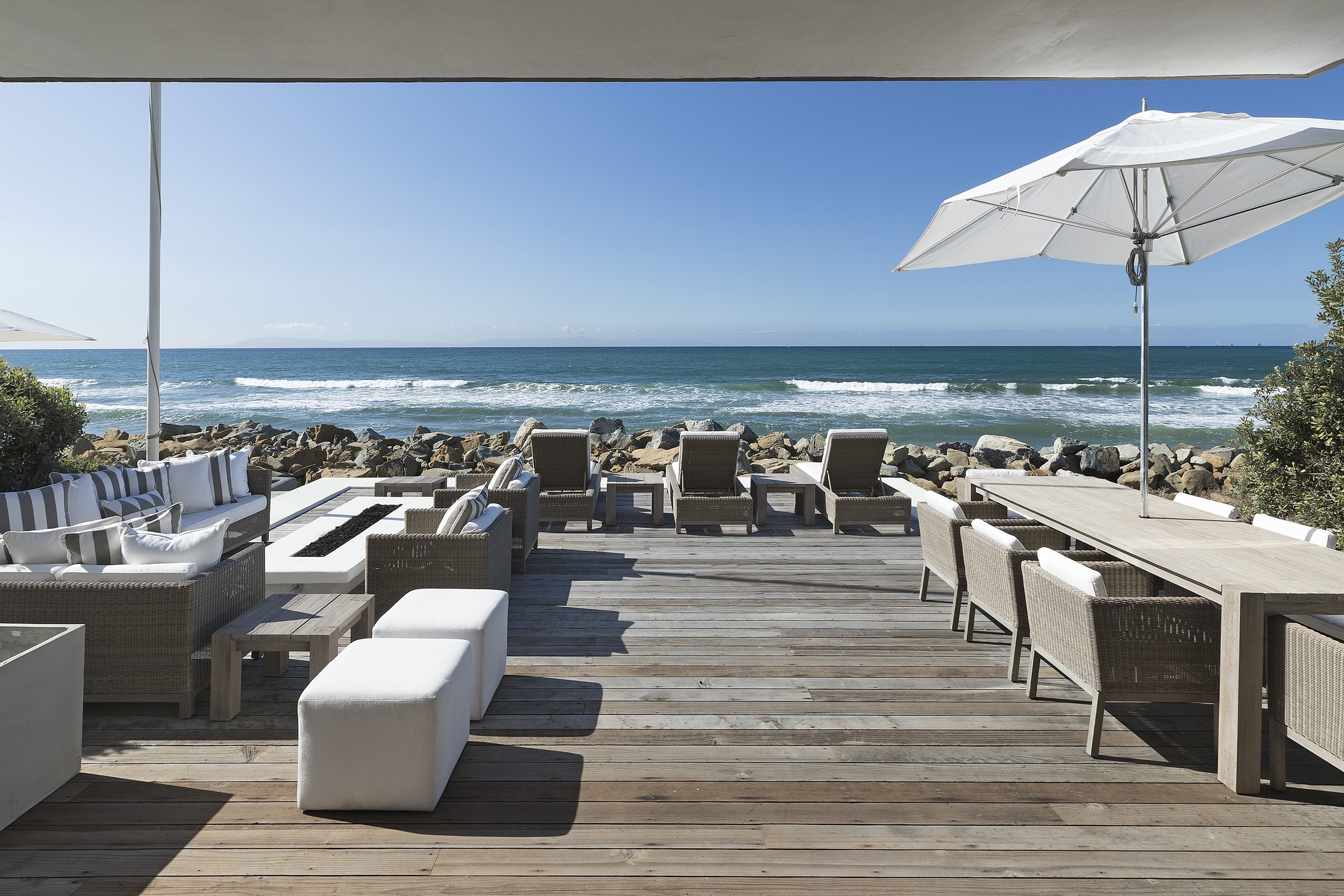 backyard deck overlooking ocean