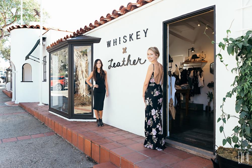 outside shot of Whiskey and Leather business