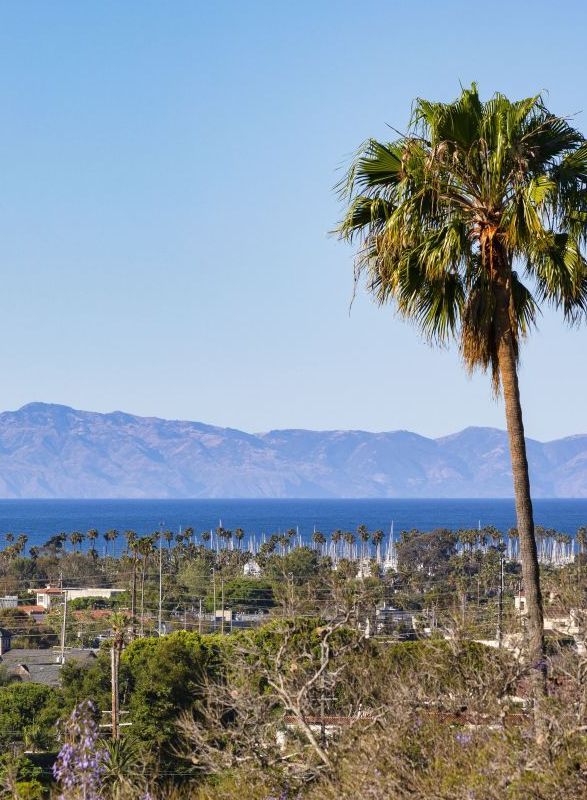 view of ocean and mountains