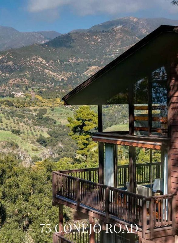 exterior decks with view of mountains