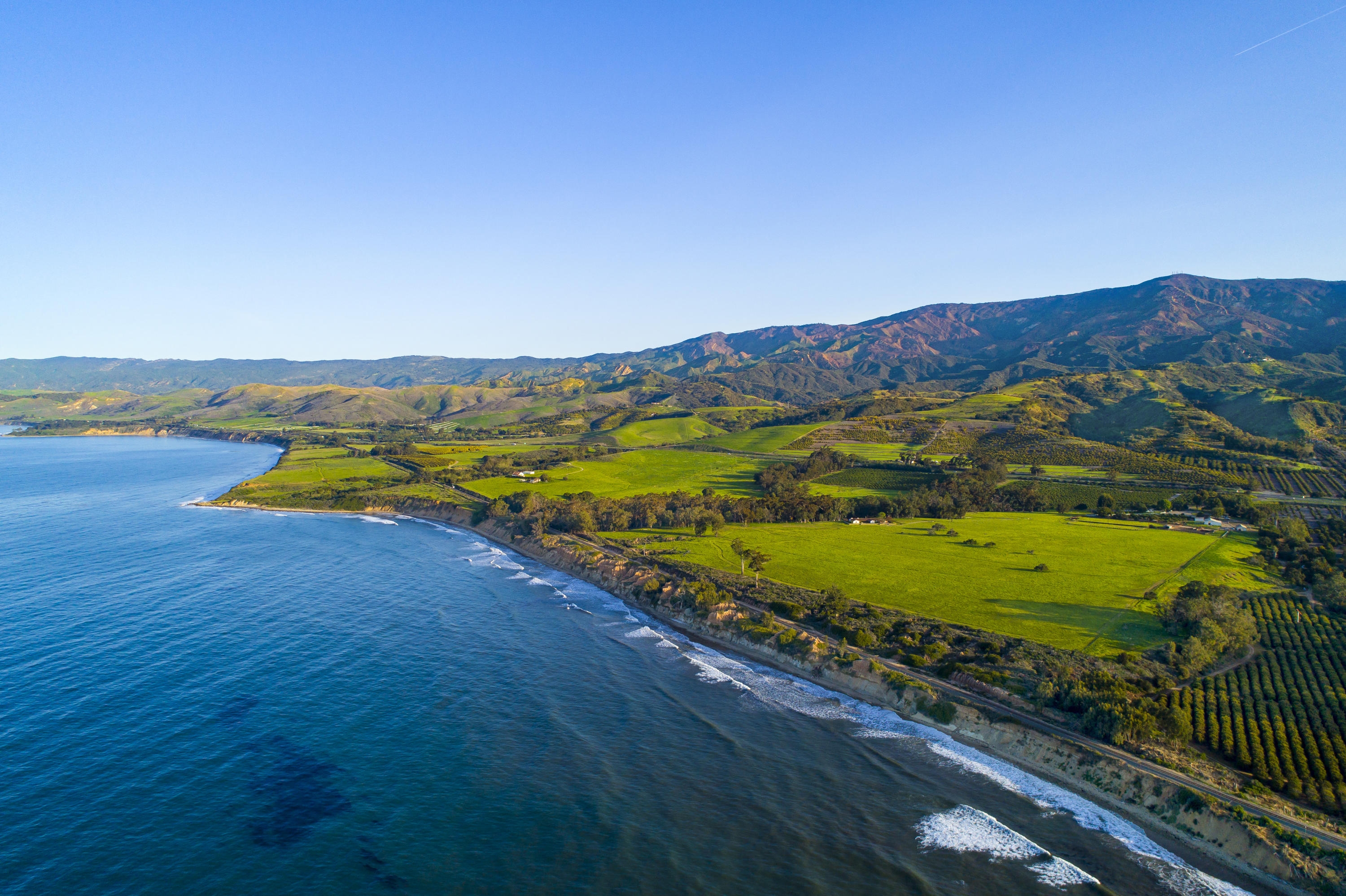 aerial beach view