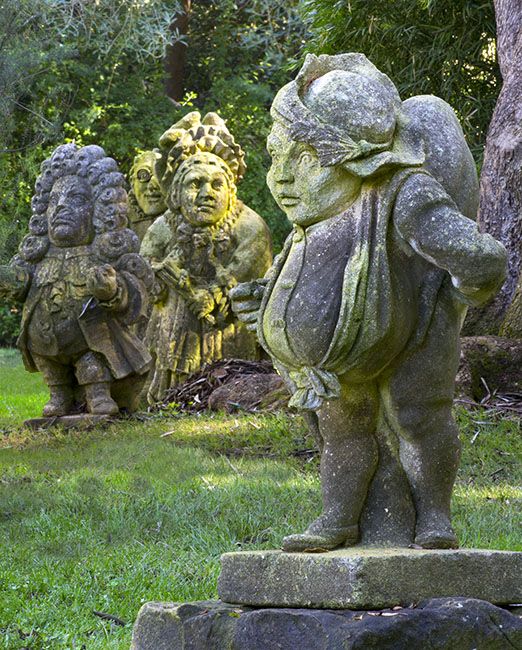 statues in garden