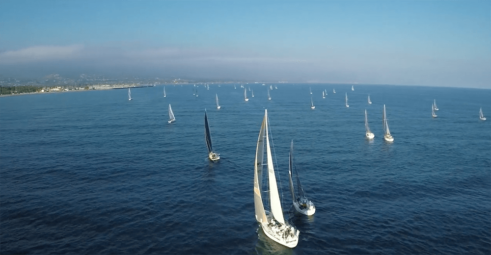 sailboats on ocean