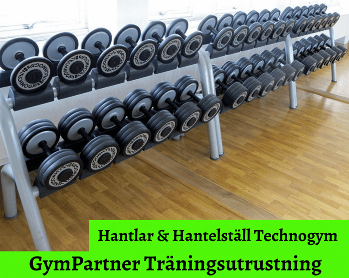 hantelställ med hantlar