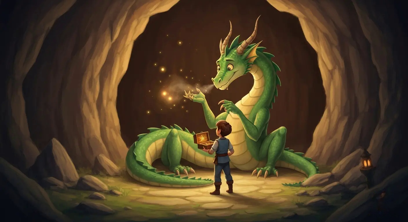 Kerem ve Ejderhanın Gizemli Hazinesi için resim