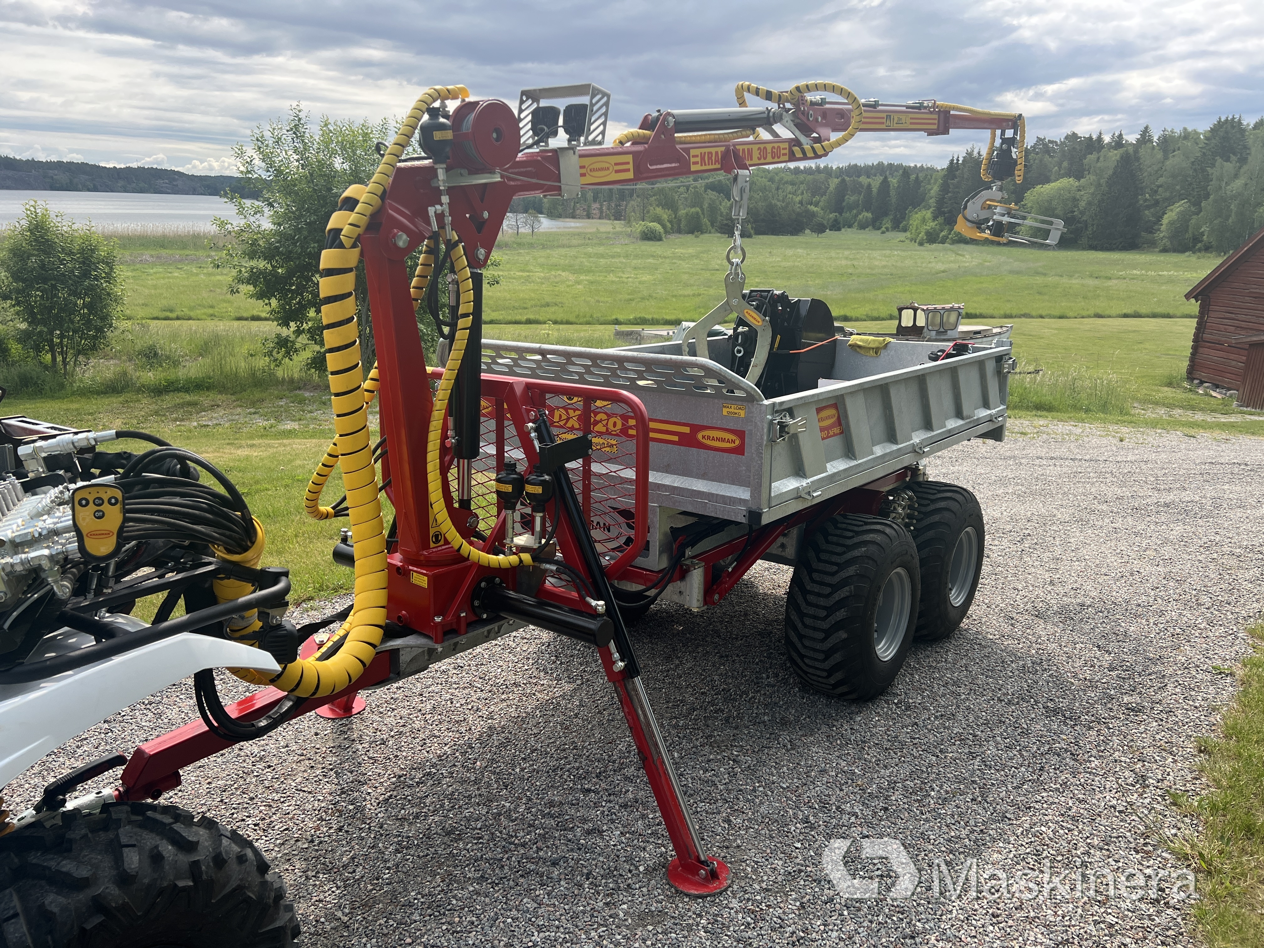 Griplastarvagn Kranman T1750 med tillbehör