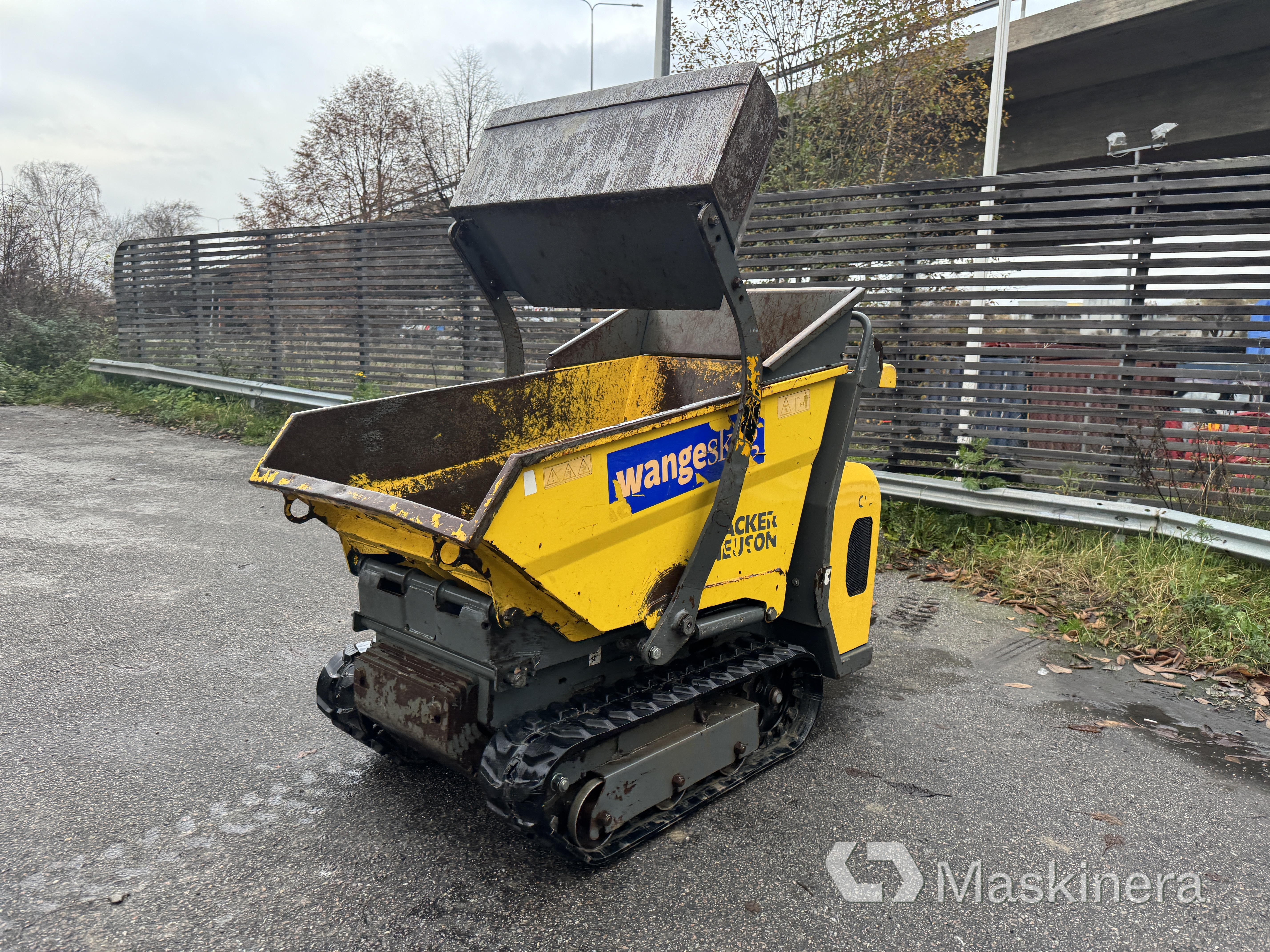 Minidumper Wacker Neuson DT08 D, såld på svensk auktion för 64 000 kr