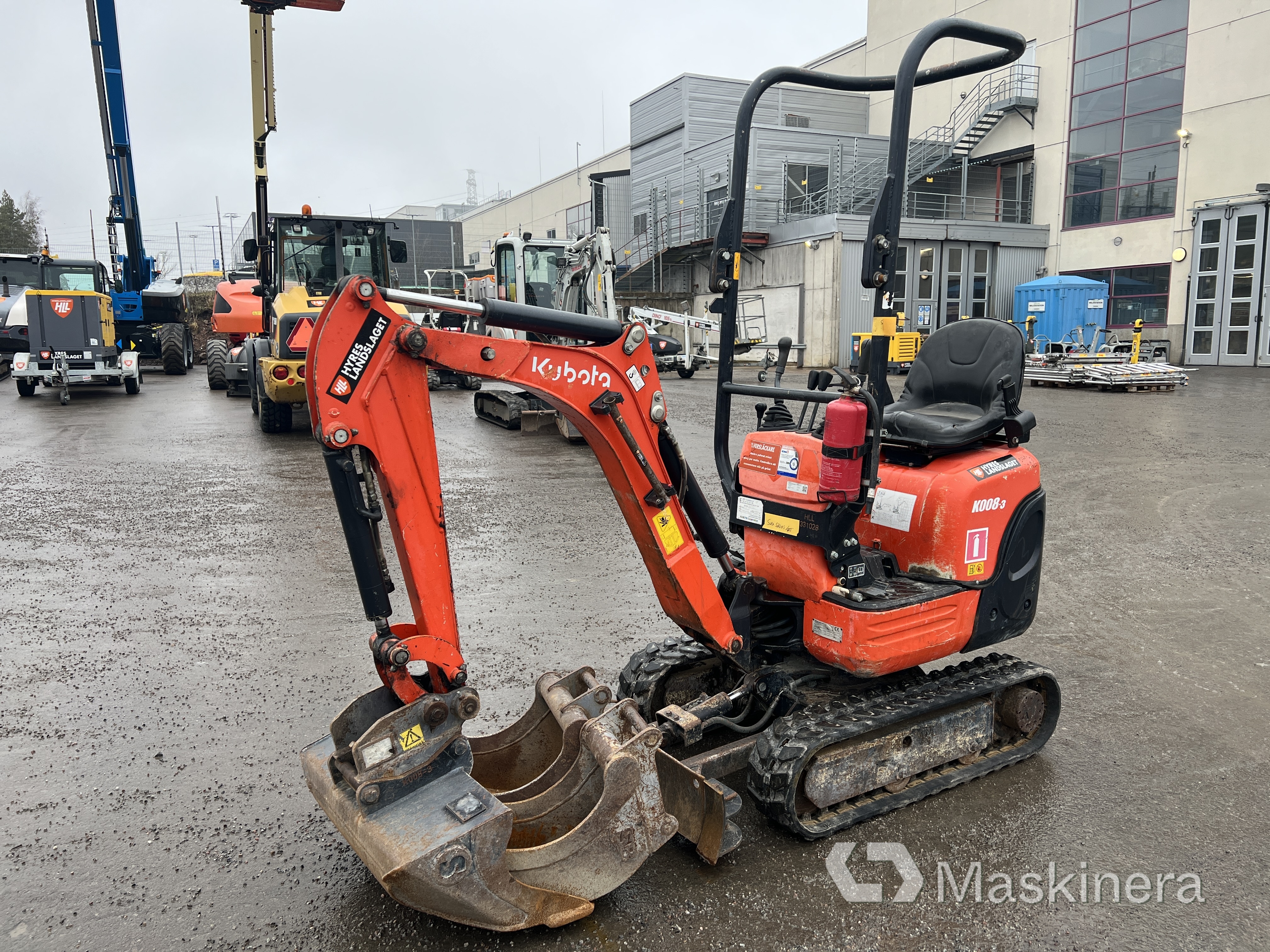 Minigrävare Kubota K008-3