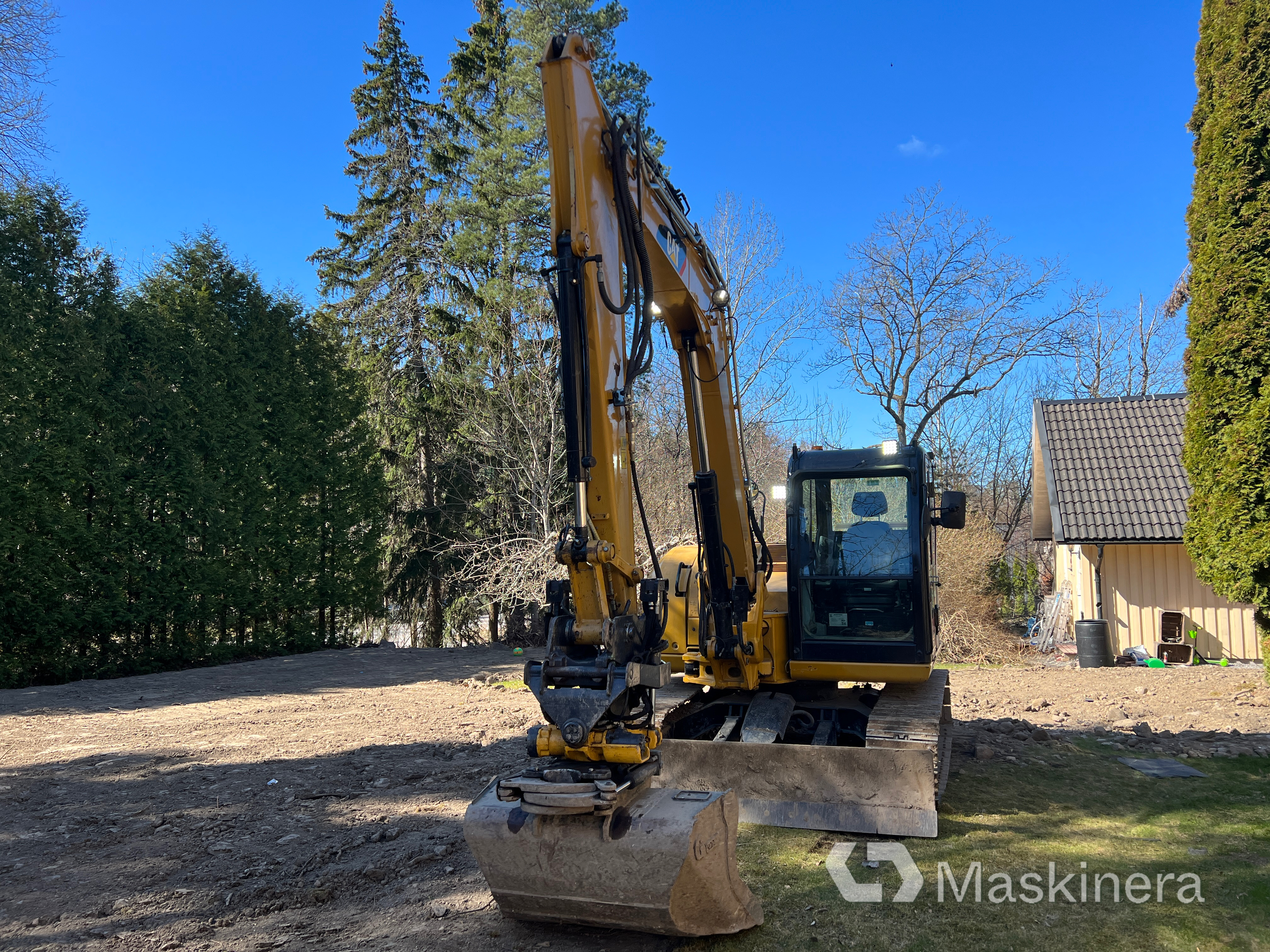 Grävmaskin CAT 308E2CR med tillbehör