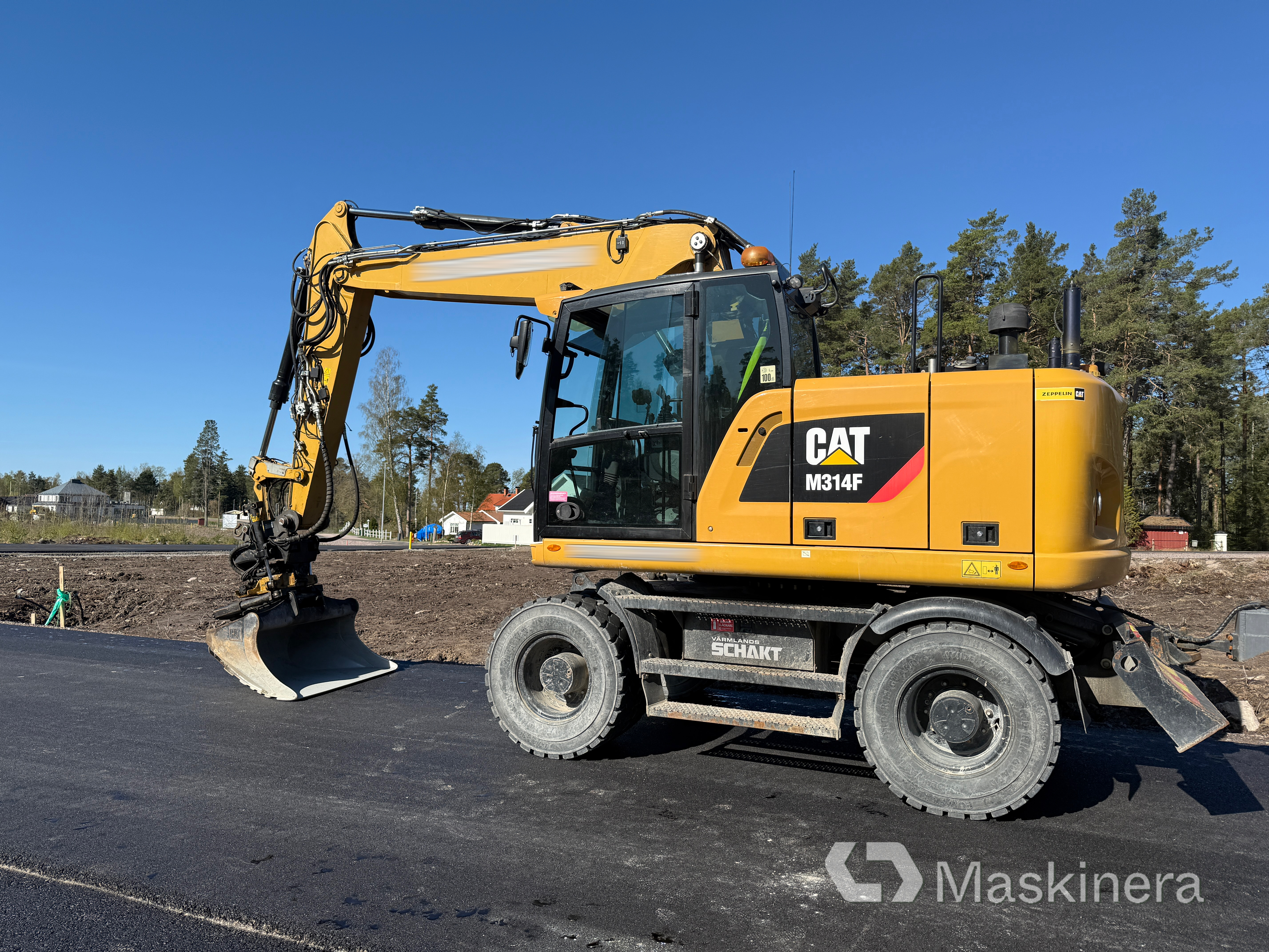 Hjulgrävare CAT 314F med tillbehör