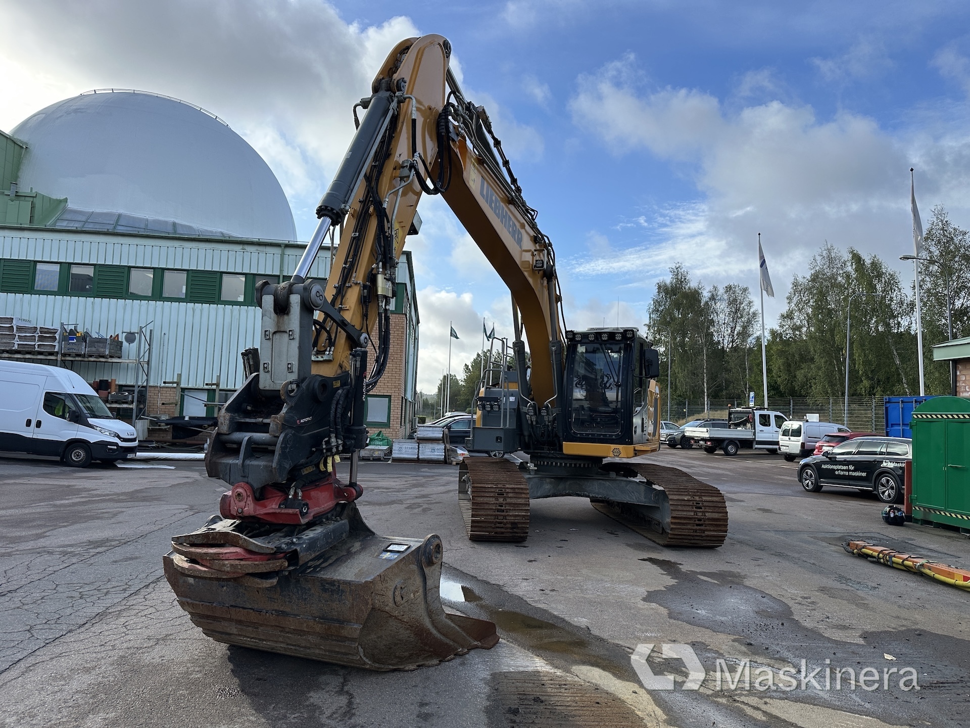 Grävmaskin Liebherr R924 WLC med maskinstyrning