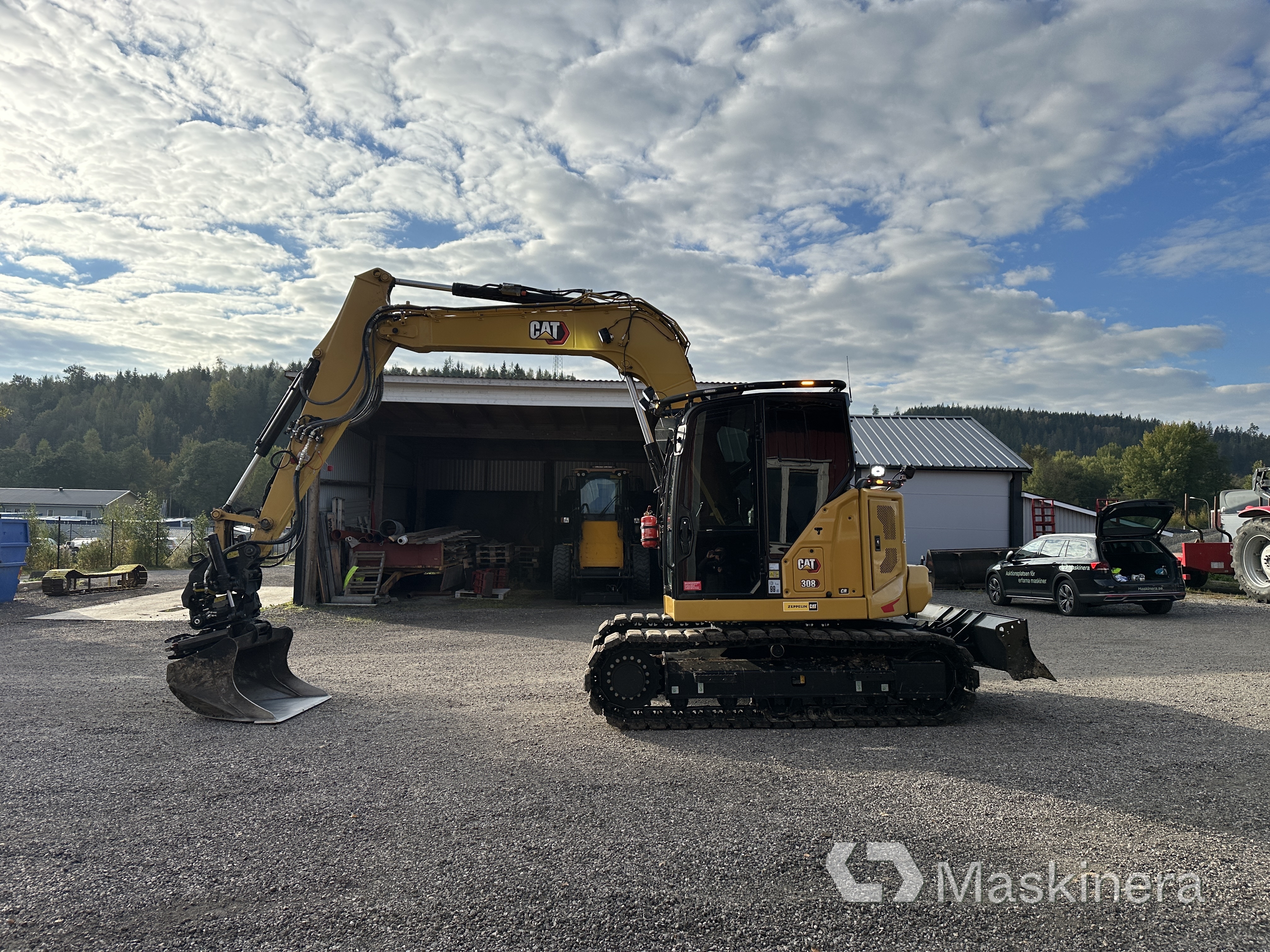 Grävmaskin CAT 308CR med 180 timmar