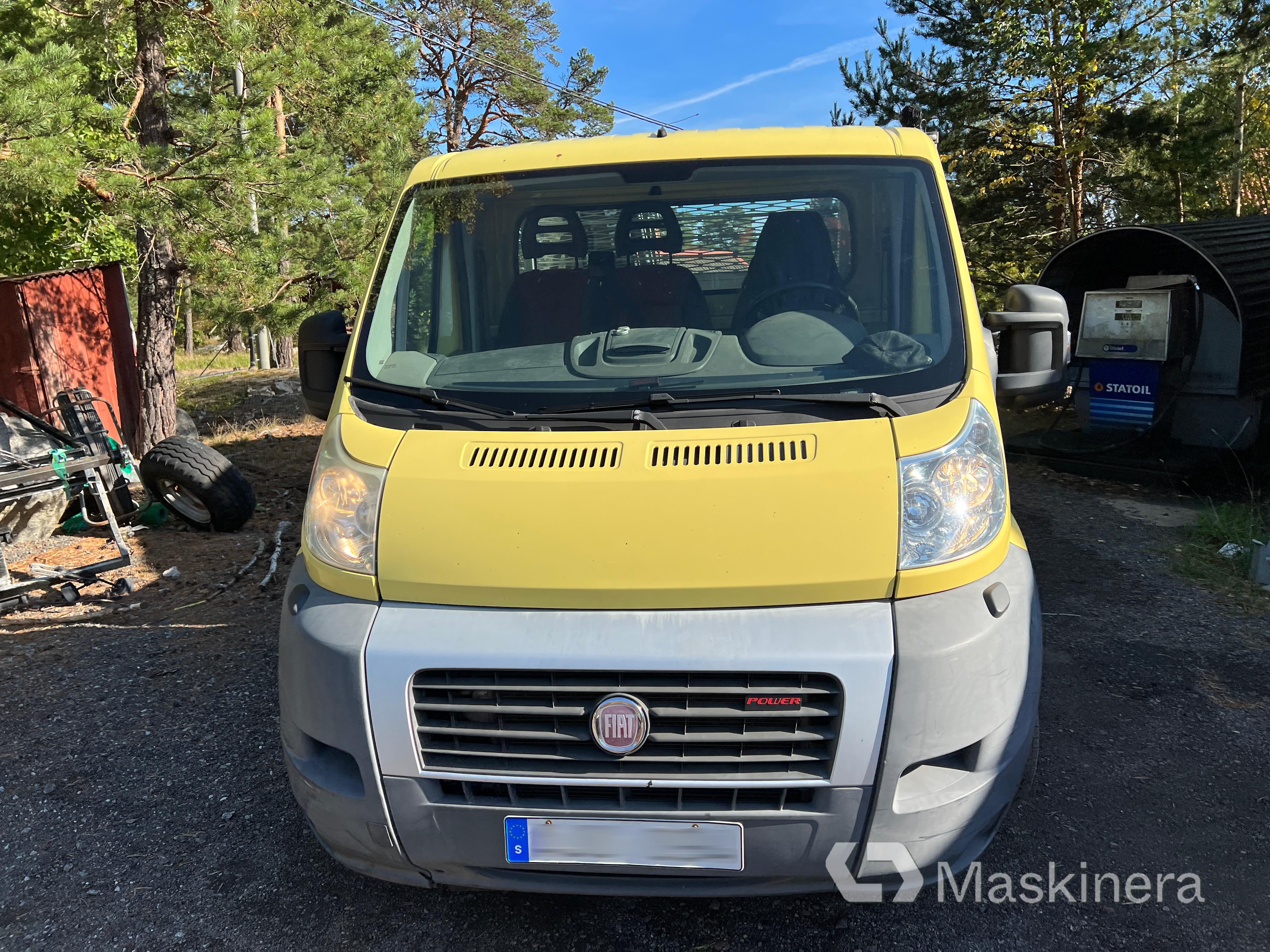 Flakbil med kran Fiat Ducato