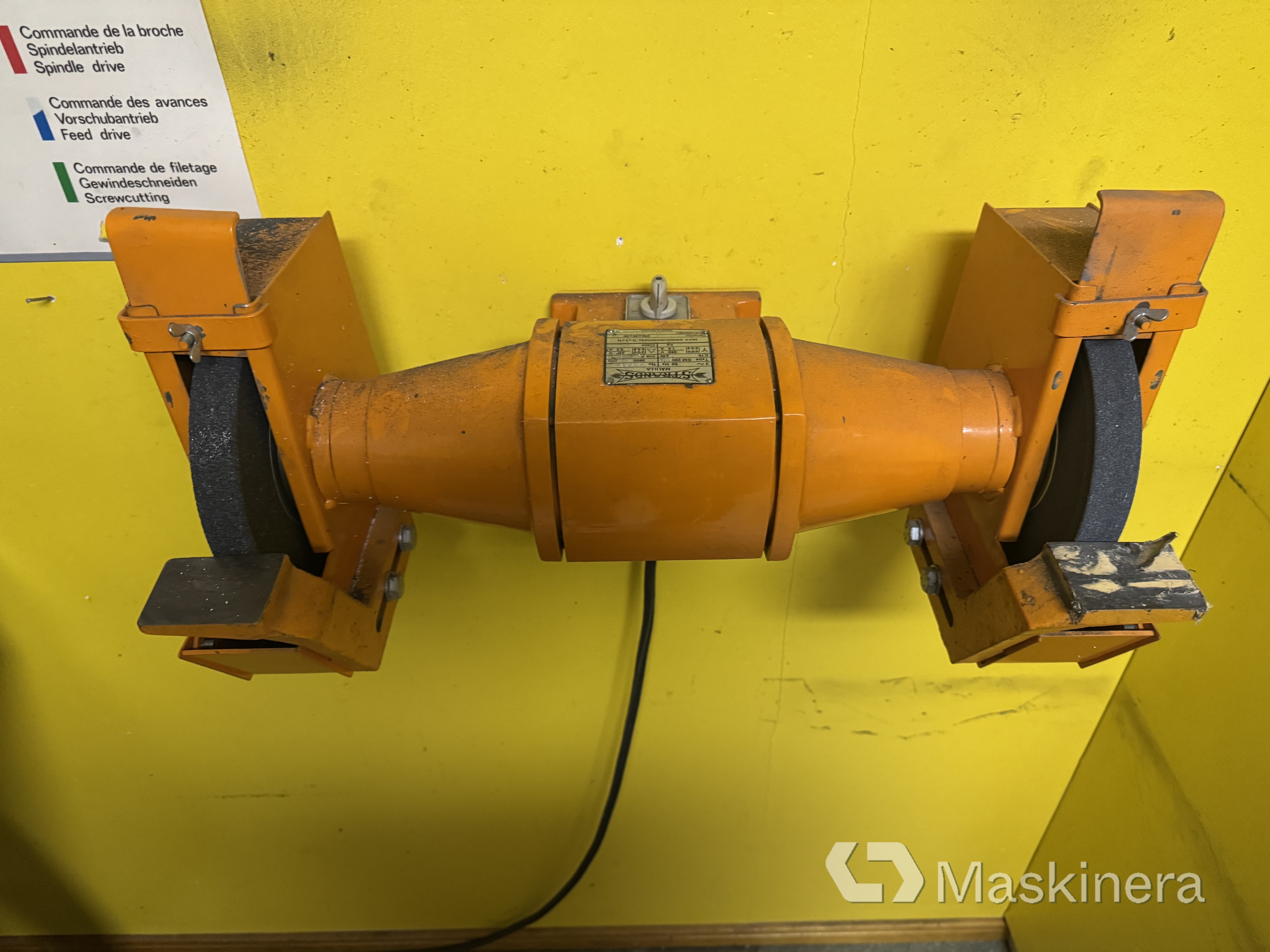 Dubbelslipmaskin Strands Målilla SM 200 2S