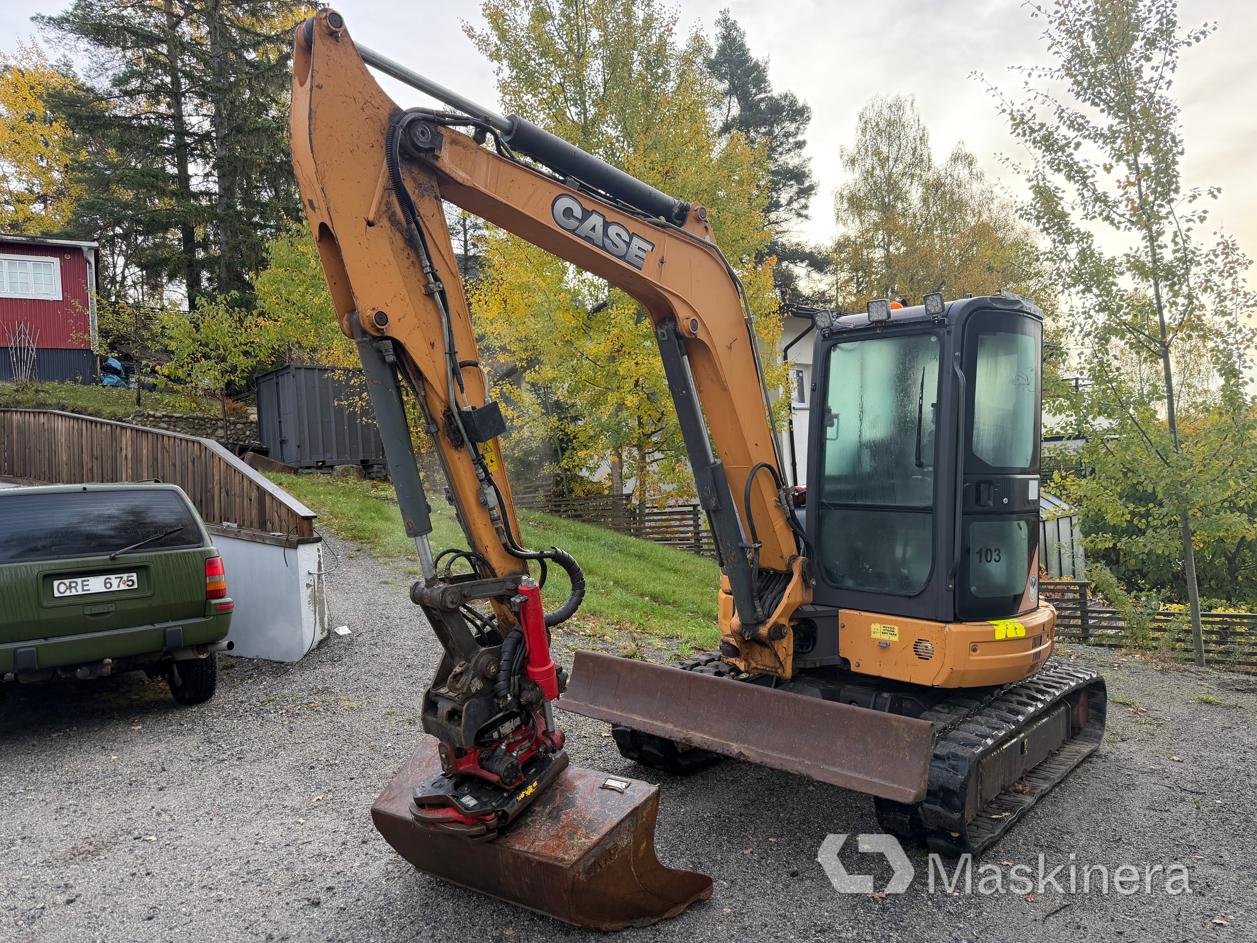 Grävmaskin Case CX55B med tillbehör
