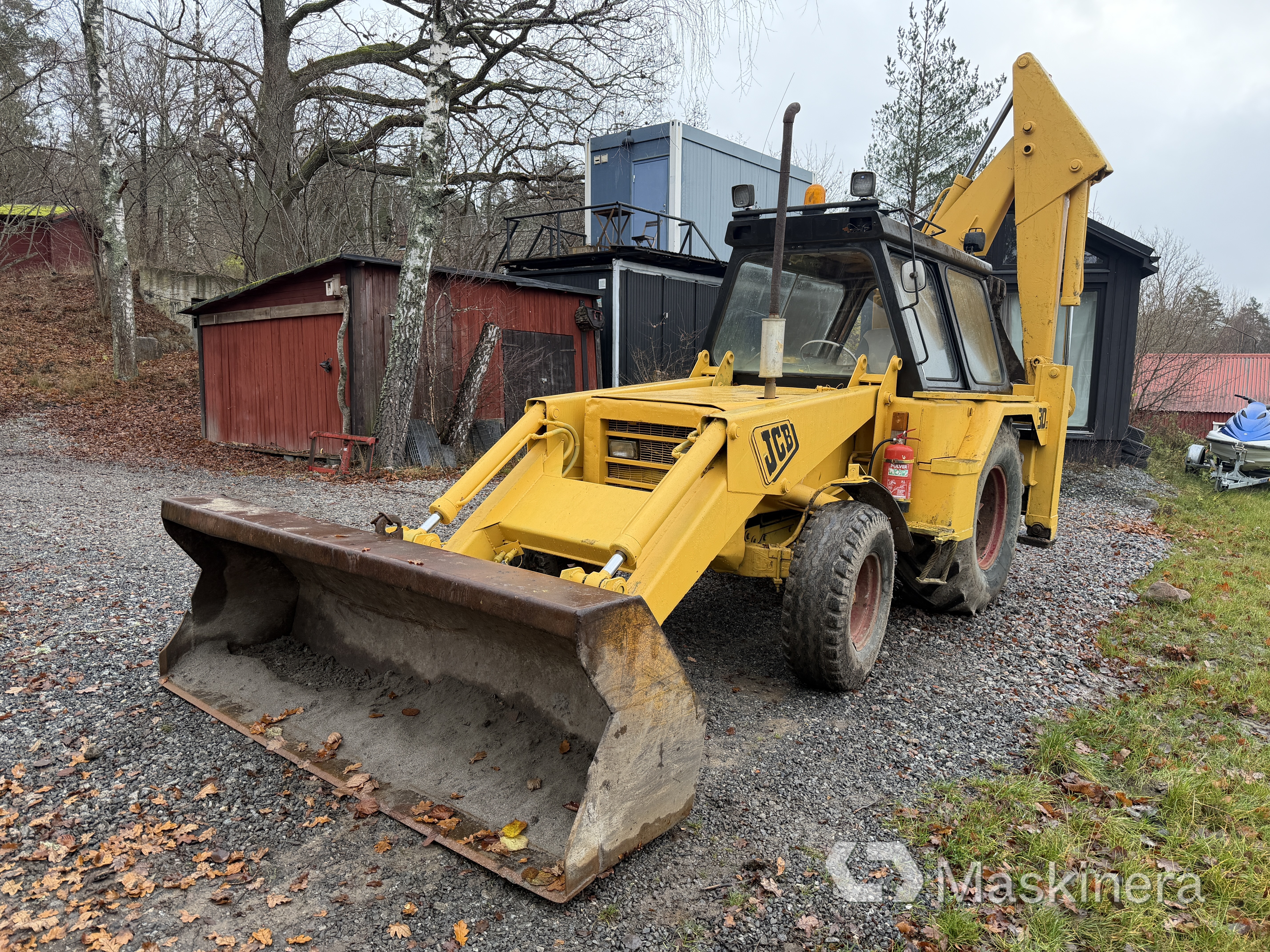 Grävlastare JCB 3C/3D med tillbehör
