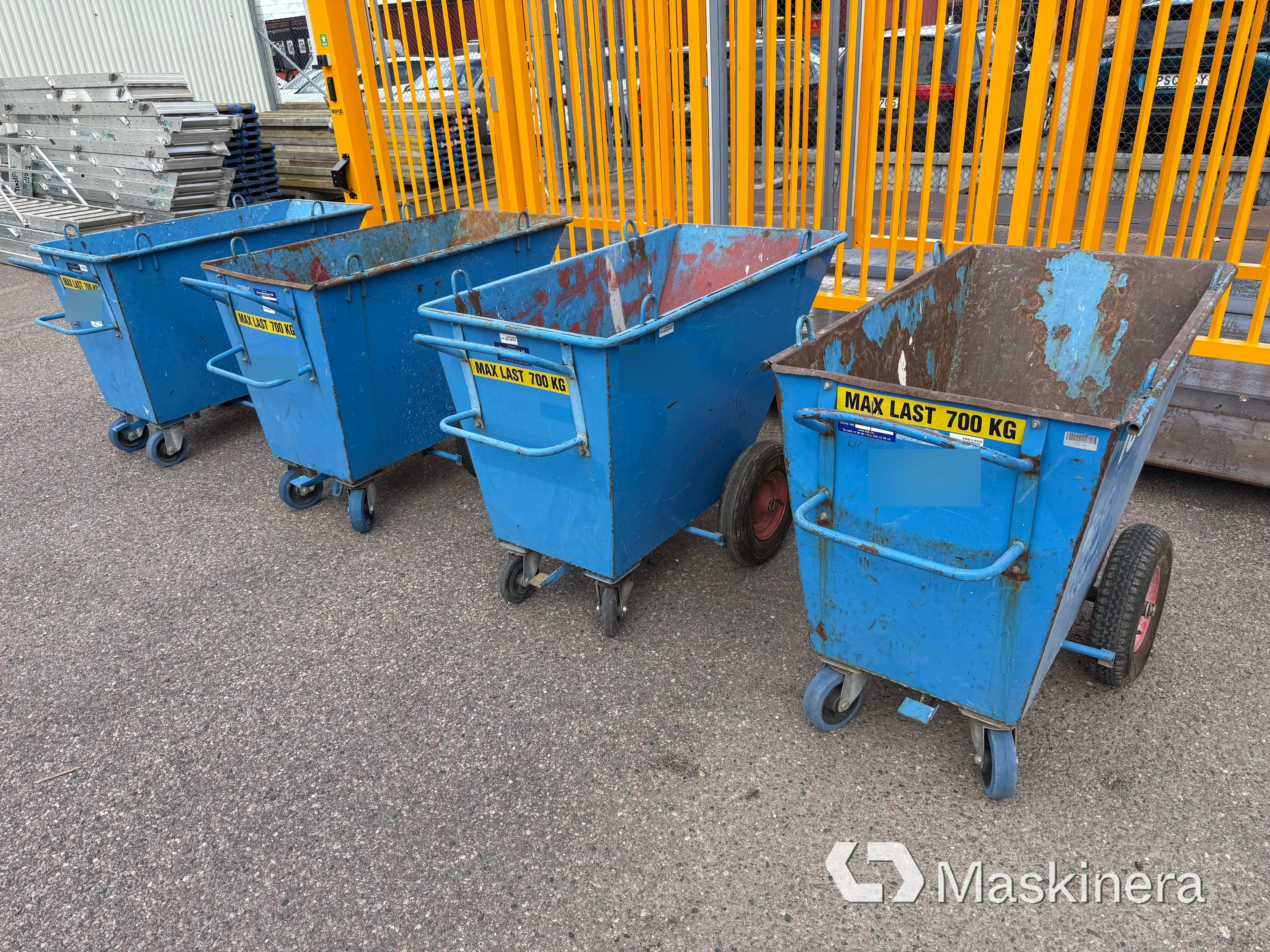 Fodervagnar 4st, Stilo Industrier AB 700kg