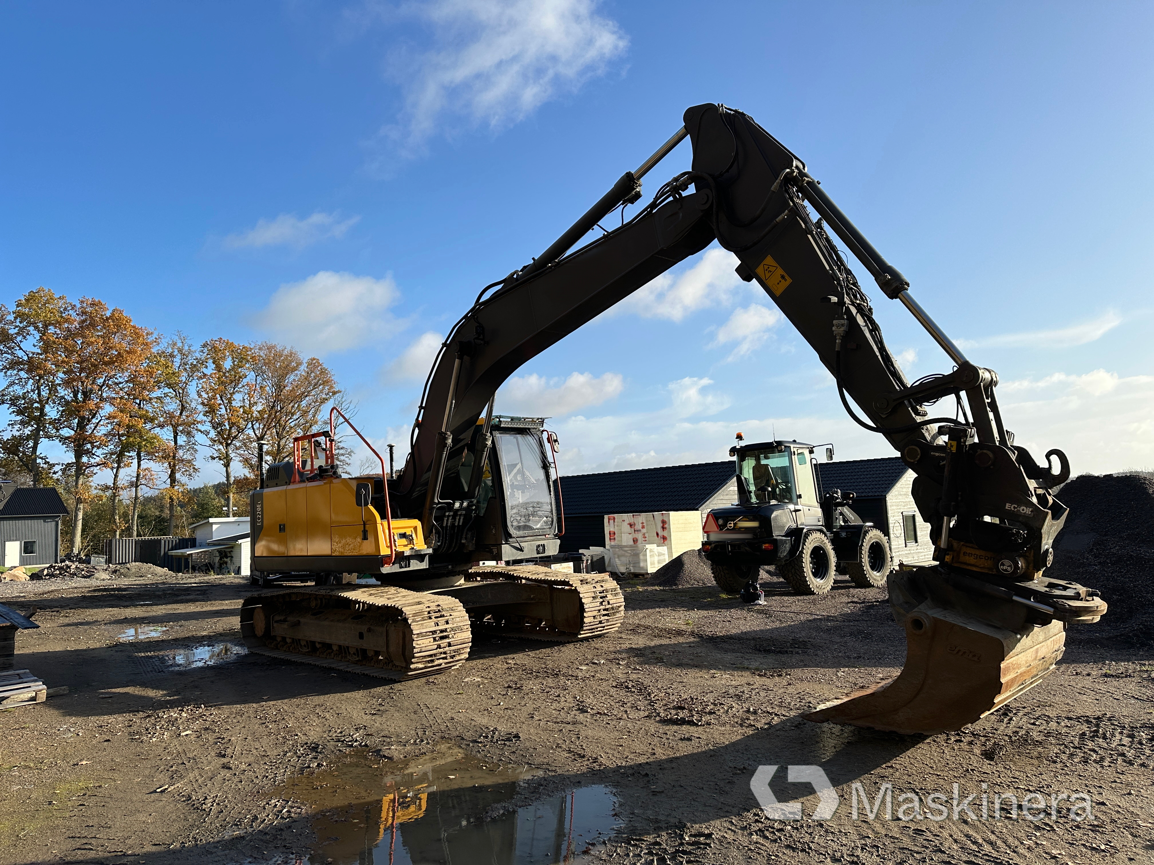 Grävmaskin Volvo EC220EL med 3D maskinstyrning