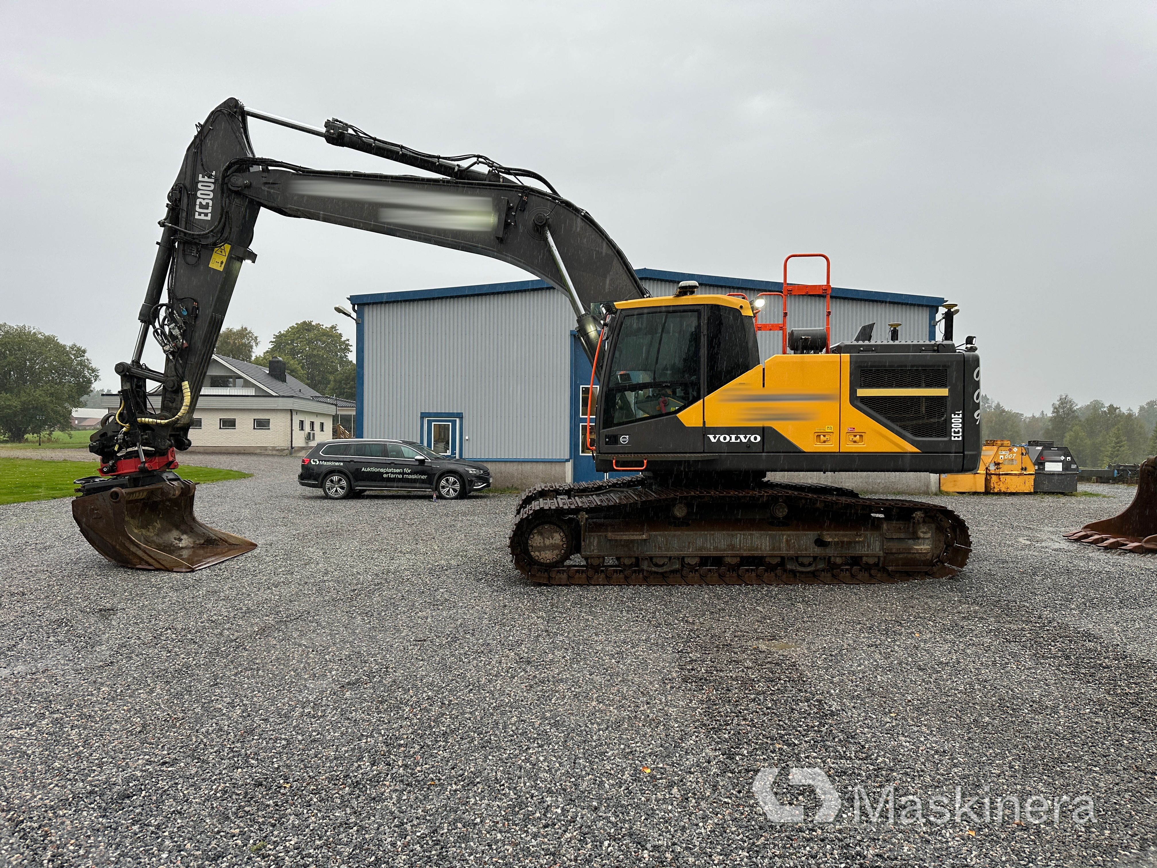 Grävmaskin Volvo EC300EL med maskinstyrning