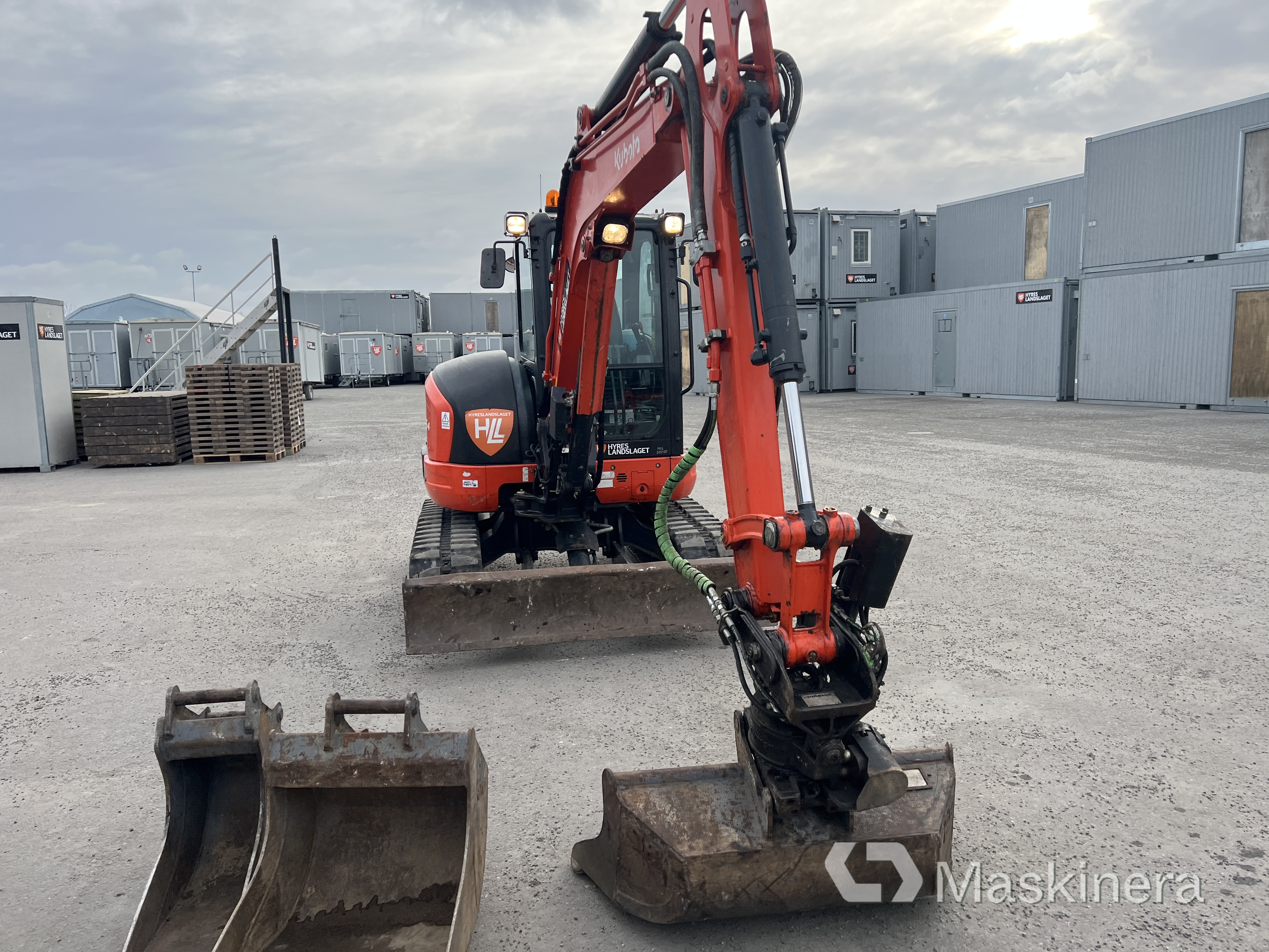 Grävmaskin Kubota U55-4 med tillbehör
