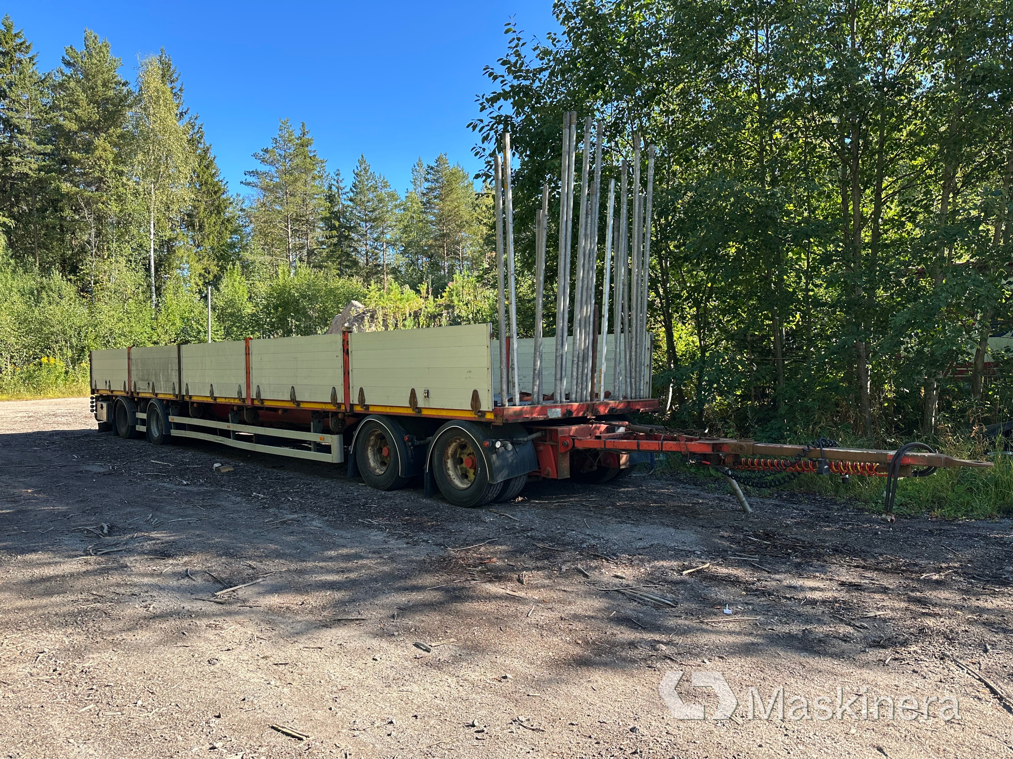Flakvagn BK-Släp 4 axlad