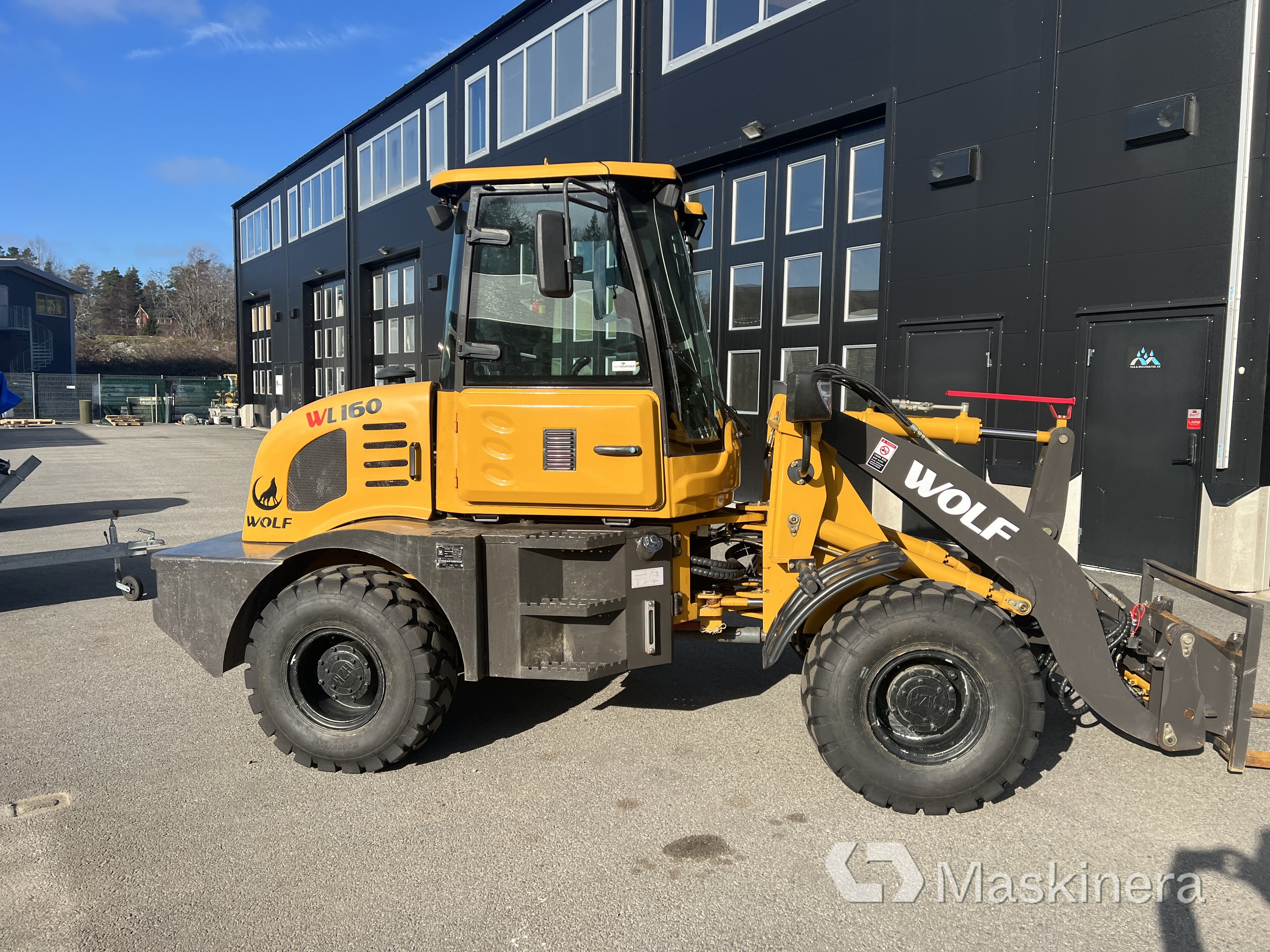 Hjullastare Wolf WL 160 med redskap