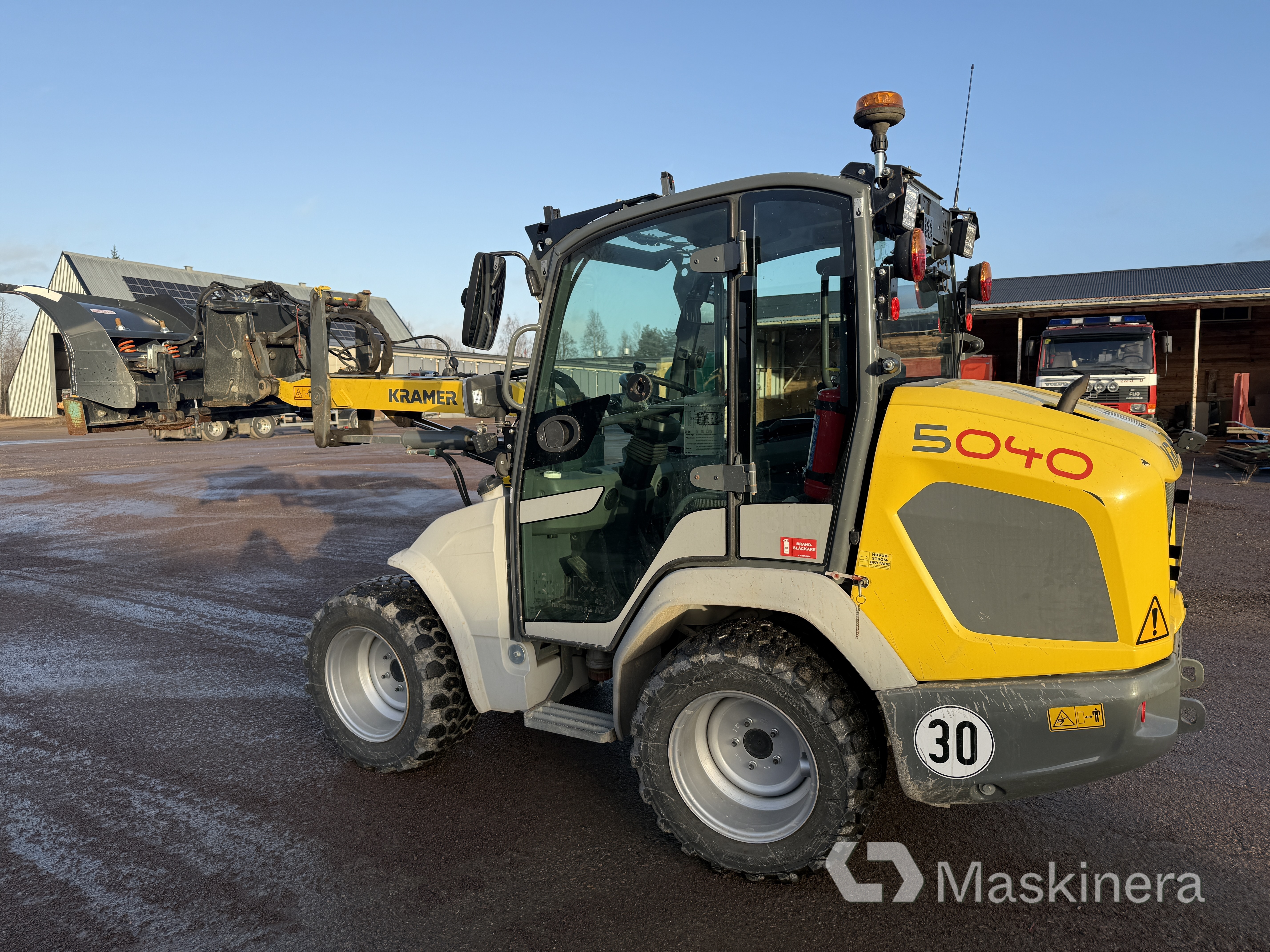 Hjullastare Kramer 5040 med tillbehör