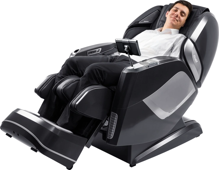 Zarifa USA Z-smart Adjustable Deep Tissue Massage Chair Plus with Speakers, Blue