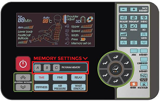 Titan Pro Executive Memory Settings