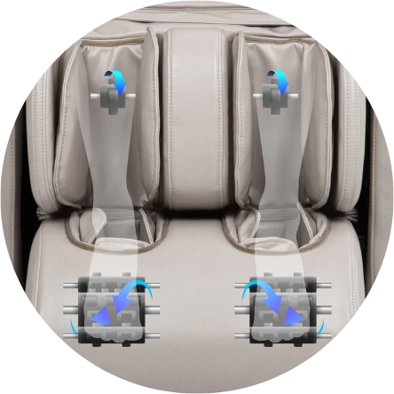 Ador 3D Allure Massage Chair Calf and Foot Rollers