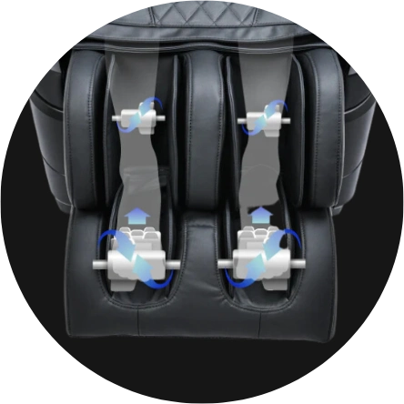 Titan TP-Epic 4D Massage Chair Foot and Calf Rollers