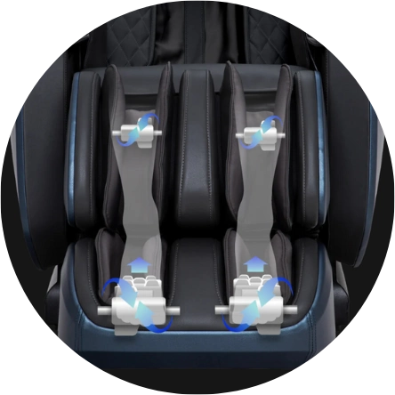 Osaki OS-Highpointe 4D Massage Chair Calf and Foot Rollers