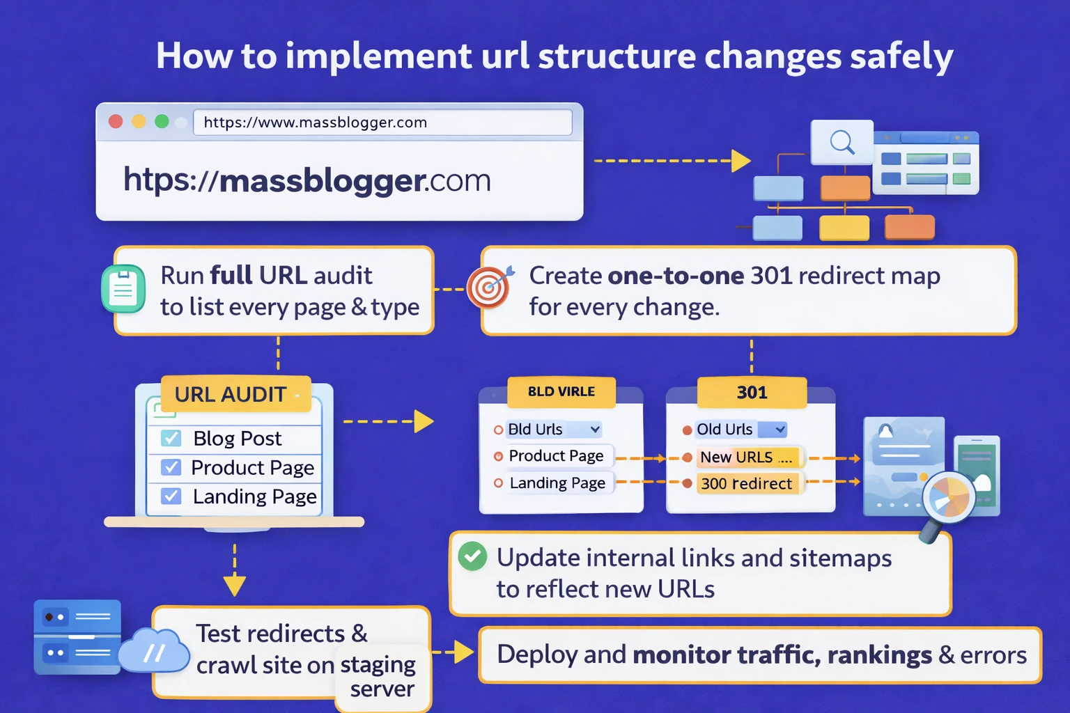 How to implement url structure changes safely