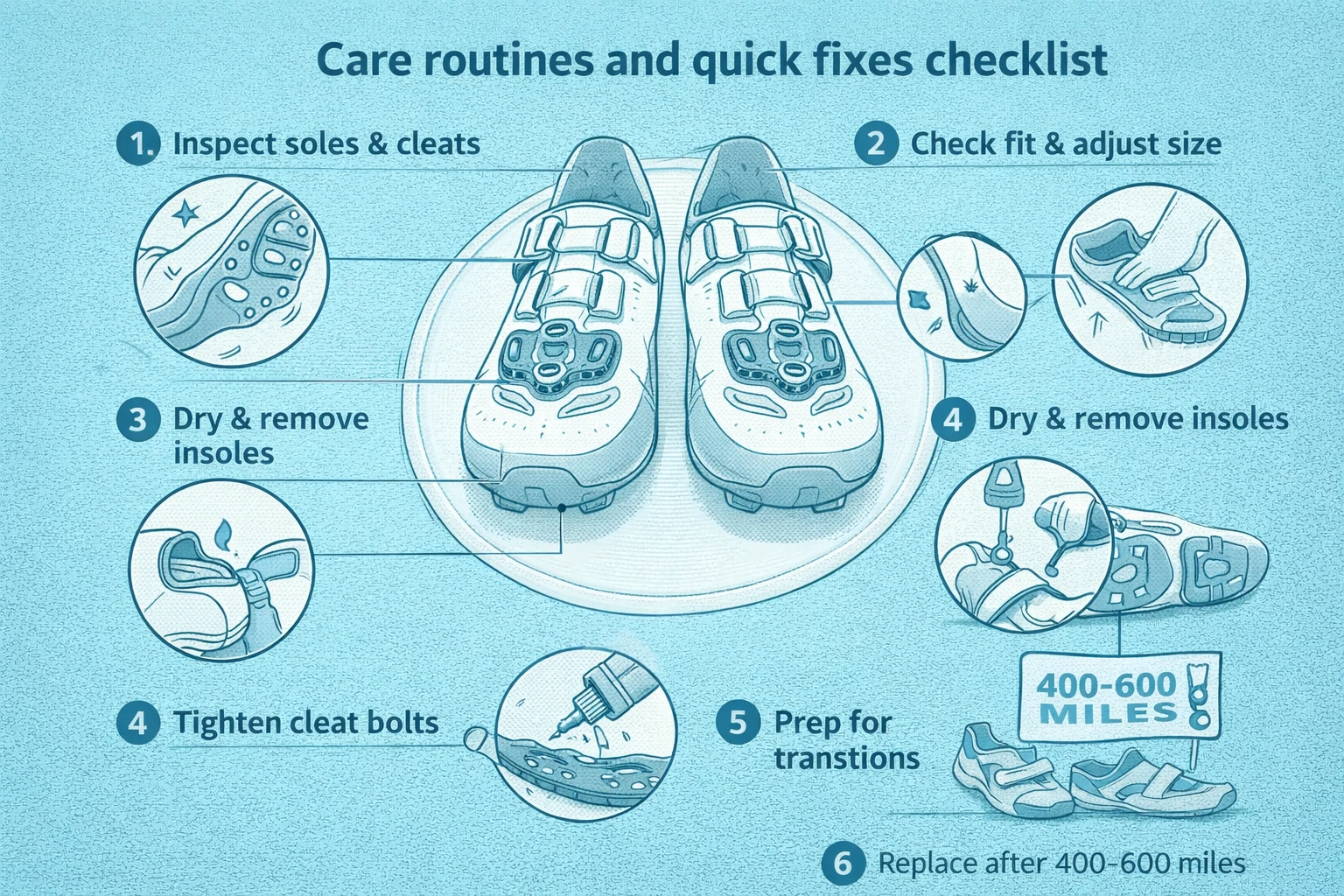 Care routines and quick fixes checklist