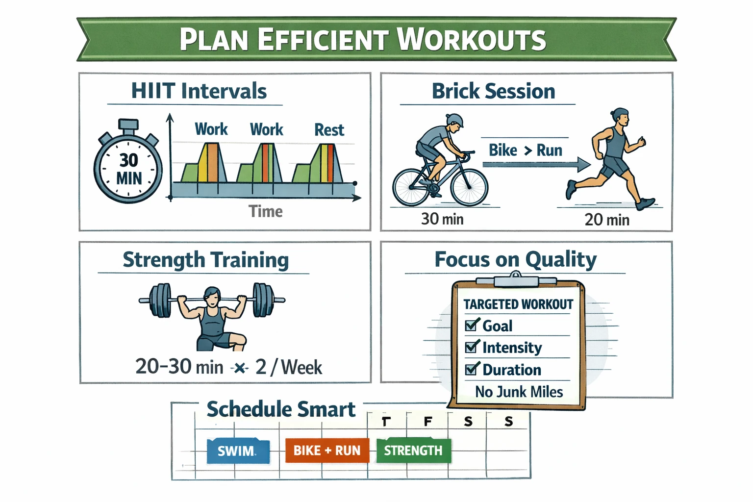 Plan efficient workouts
