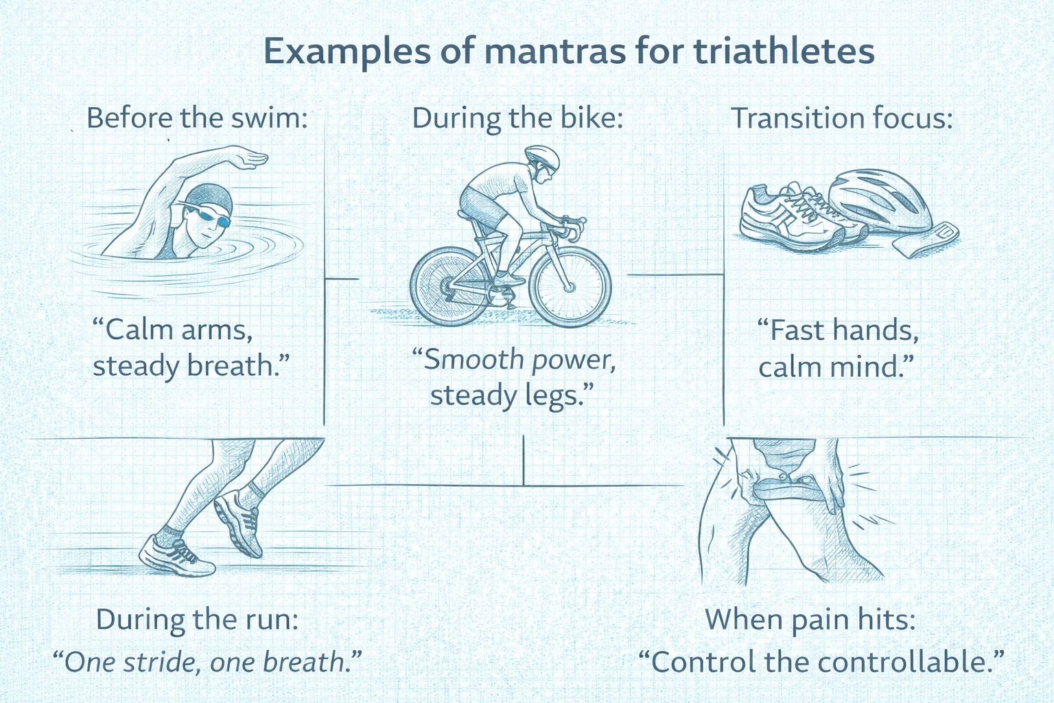 Examples of mantras for triathletes