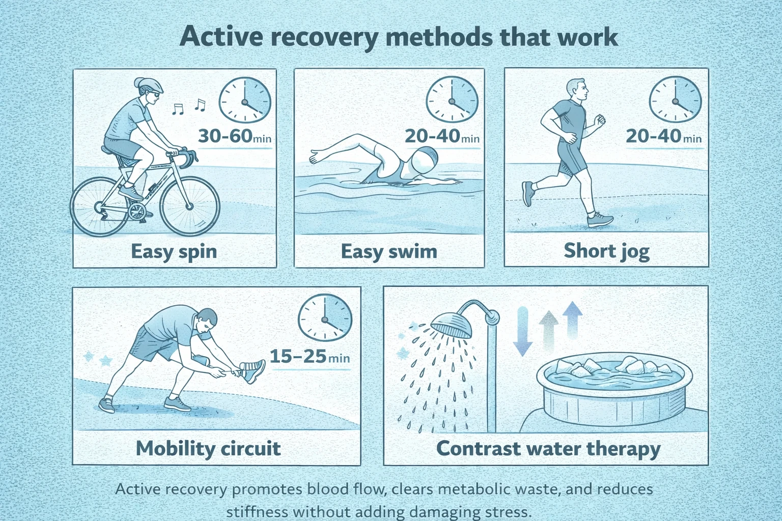 Active recovery methods that work