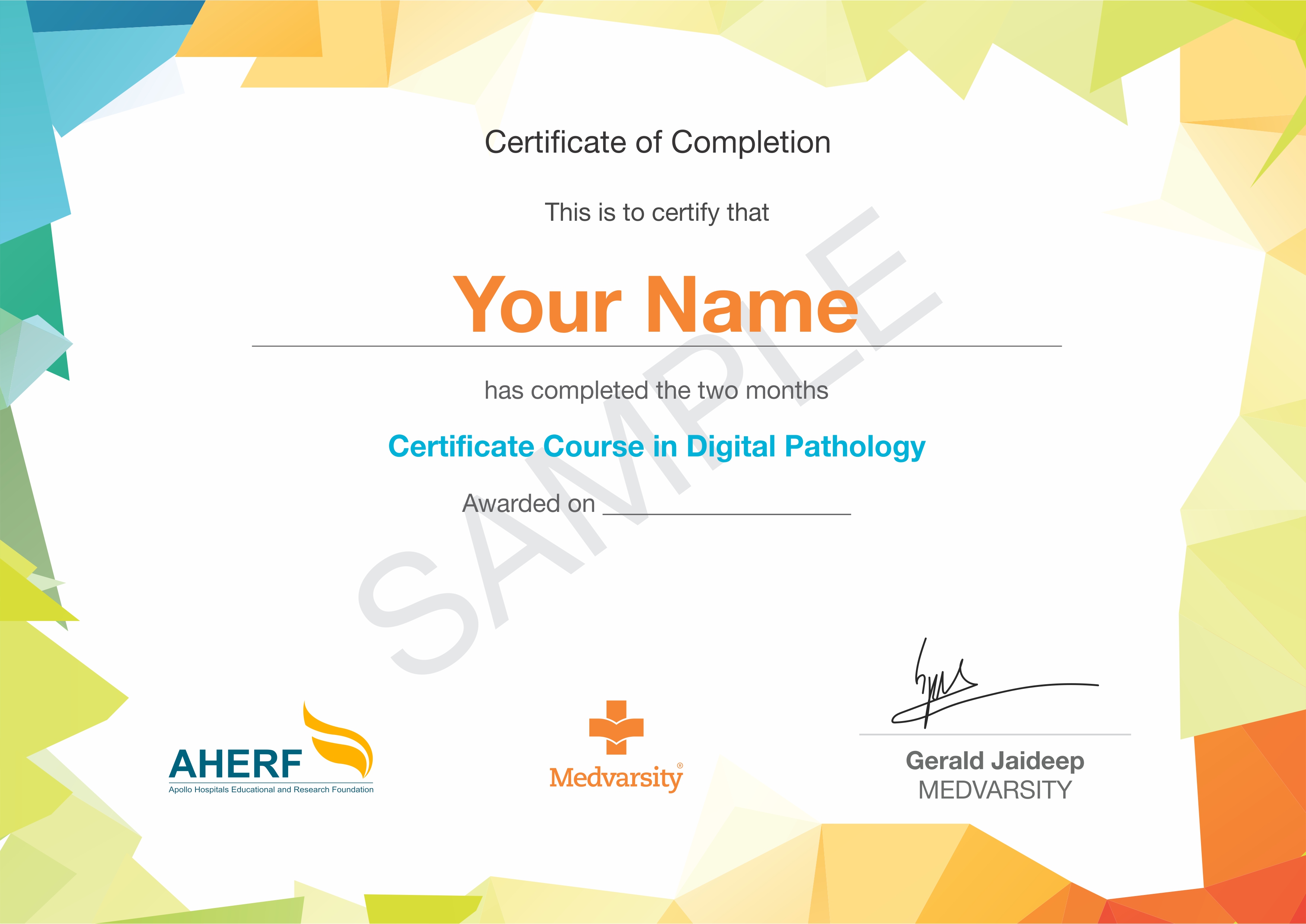 Certificate Course in Digital Pathology Medvarsity