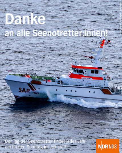 Danke an alle Seenotretter:innen! 

Der Tag der Seenotretter findet jedes Jahr am letzten Sonntag im Juli statt. 