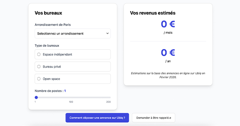 estimateur revenus sous location