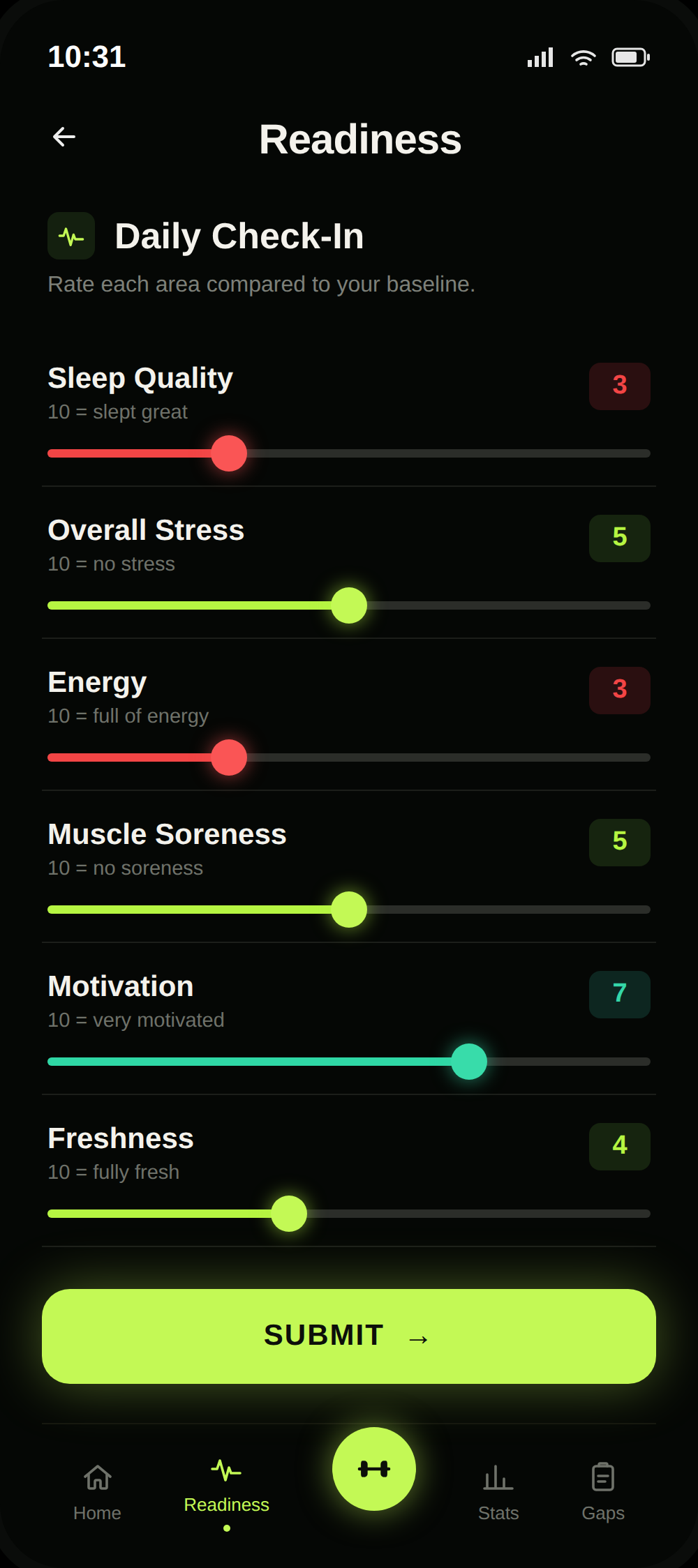 Recovery and Injury Reduction in the Matchfit Pro app