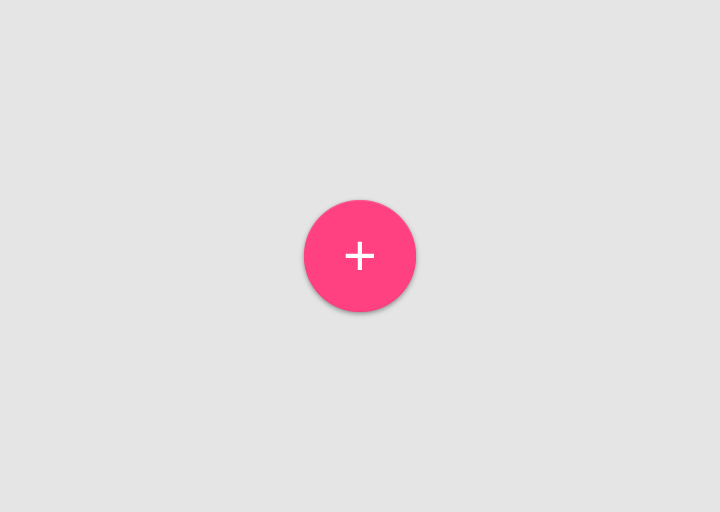 android floating action button example change icon plus