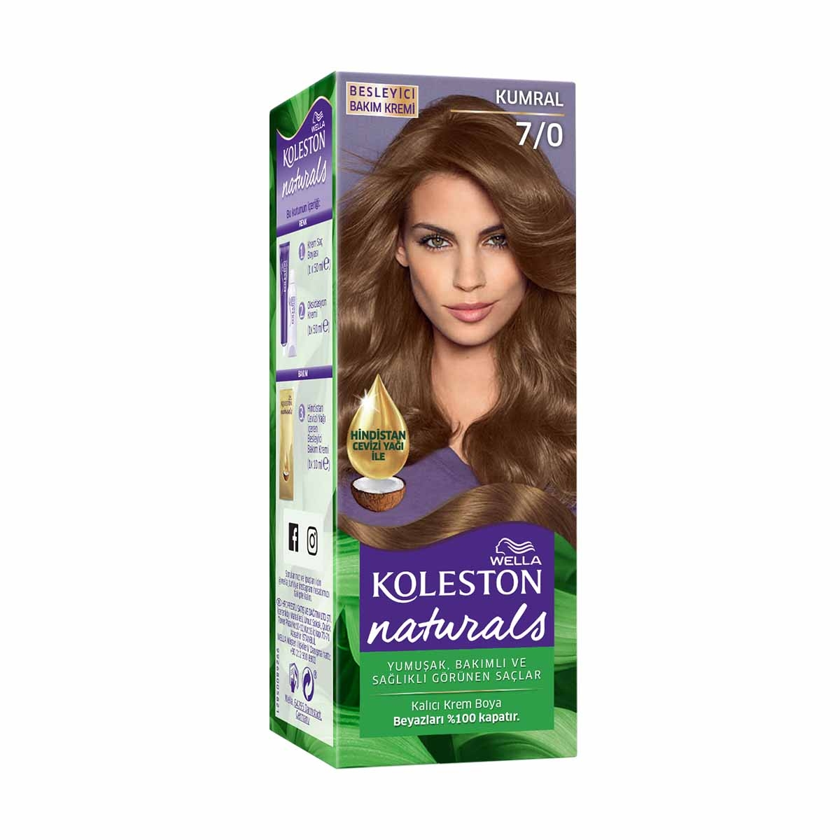 KOLESTON NATURALS Naturals Saç Boyası Kumral 7-0 | Eveshop Online Kişisel  Bakım ve Güzellik Alışverişi