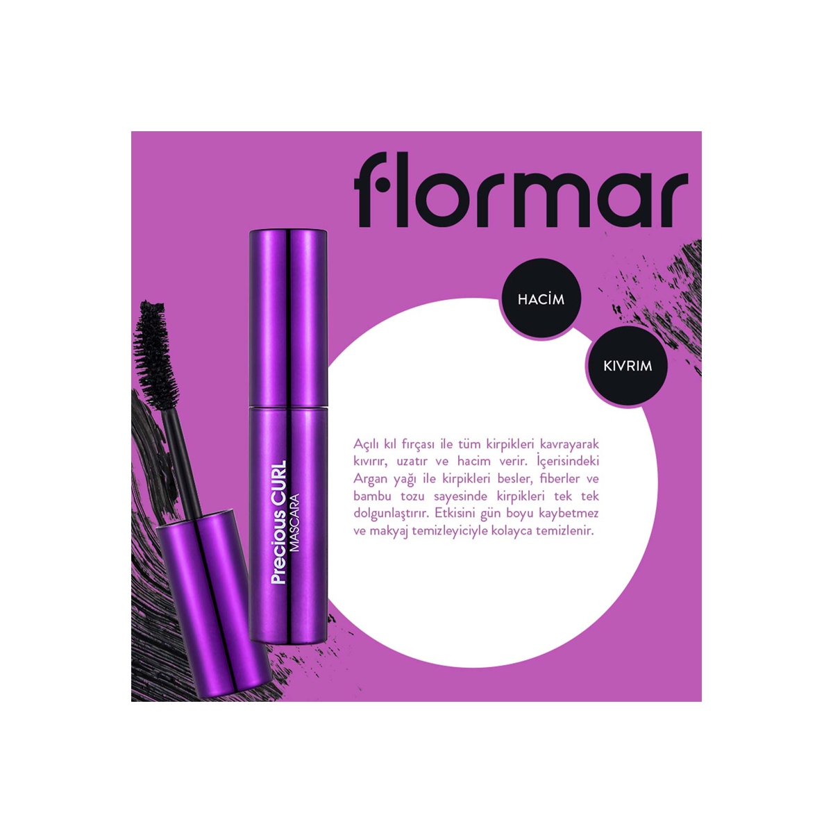 FLORMAR Maskara Precious Curl | Eveshop Online Kişisel Bakım ve Güzellik  Alışverişi